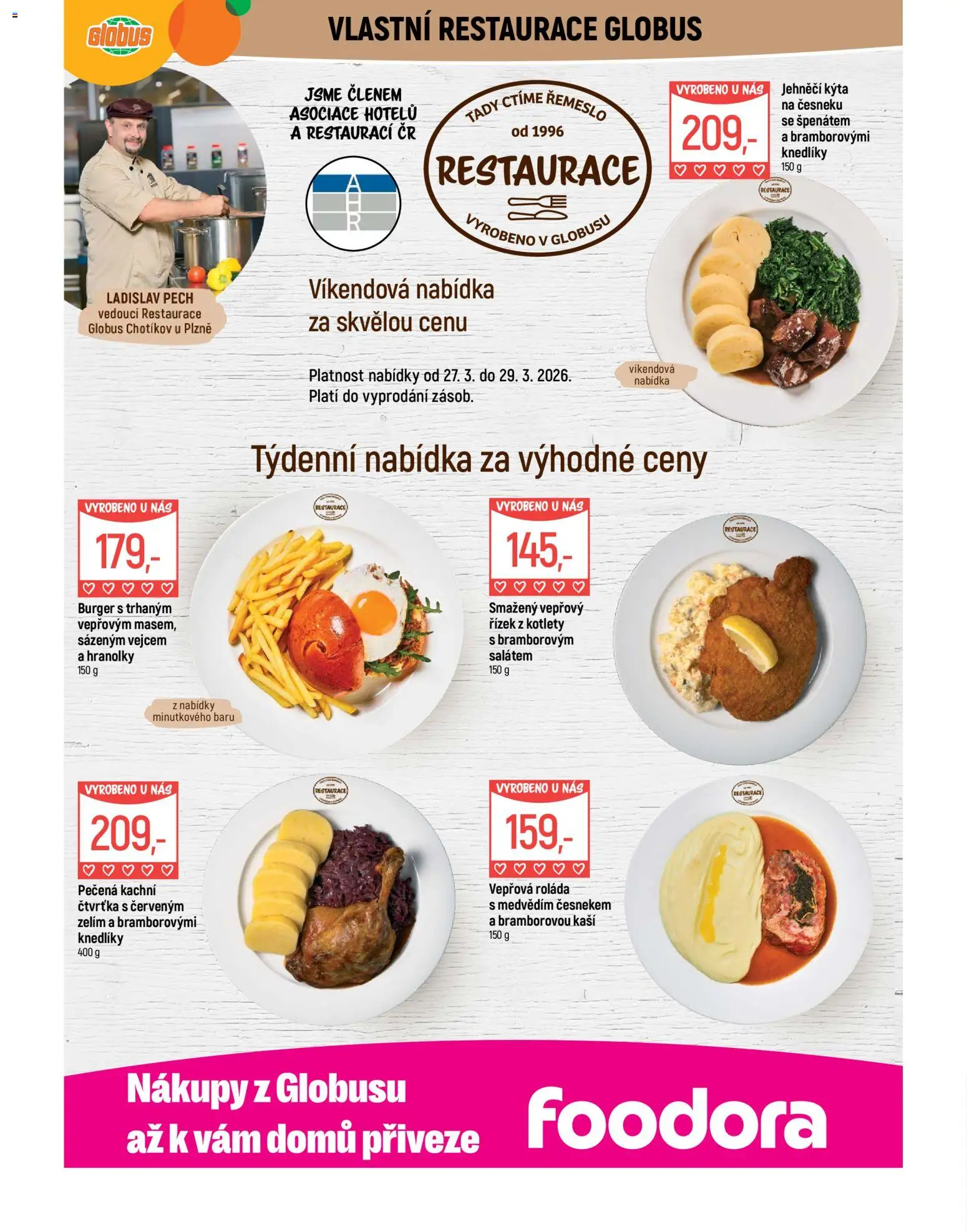 Globus leták - Plzeň od 25.03.2026 | Strana: 7 | Produkty: Burger, Globus, Hranolky, Kýta