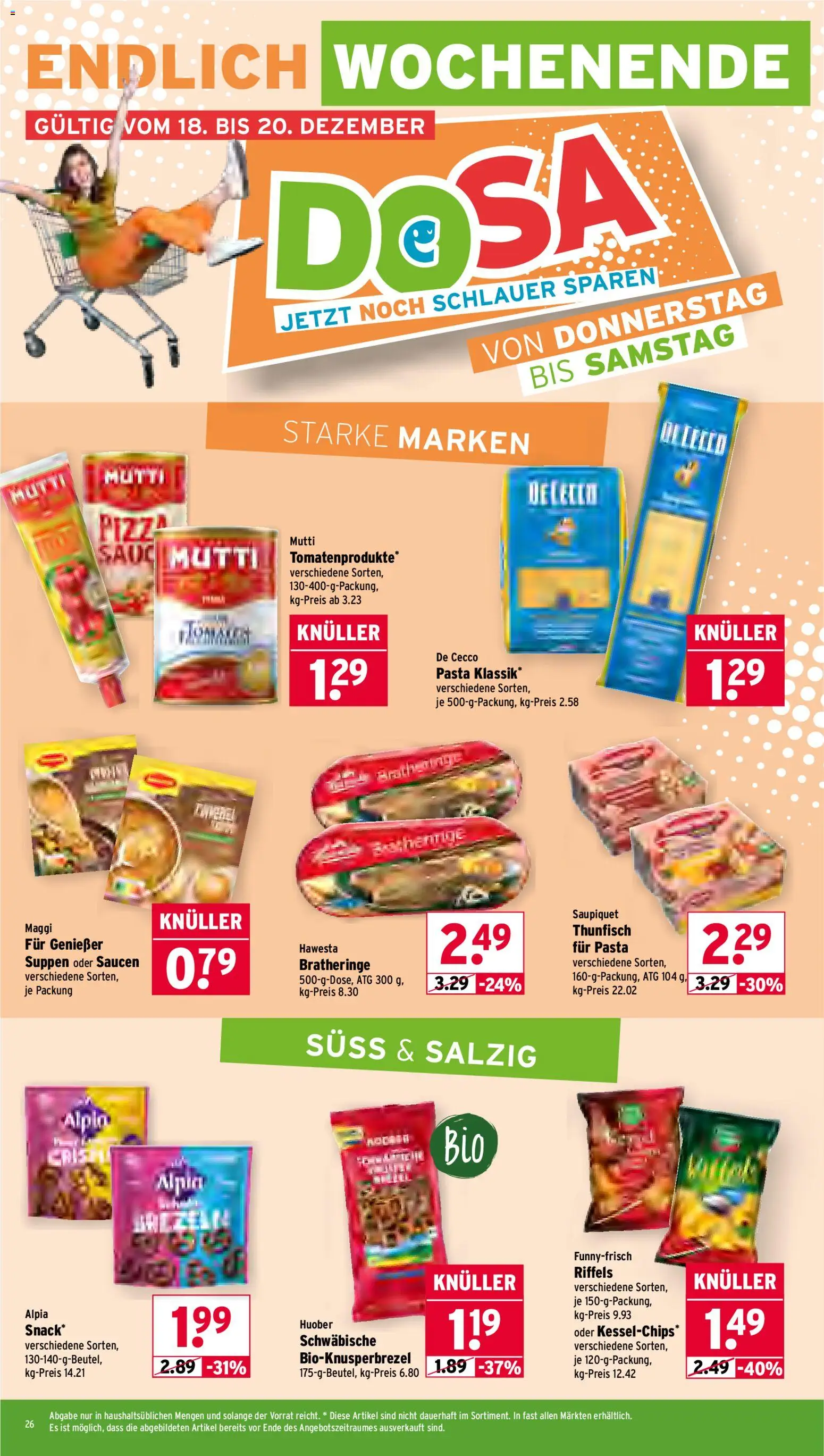 Wasgau Prospekt 	 – gültig ab 15.12.2025 | Seite: 26 | Produkte: Thunfisch, Pasta