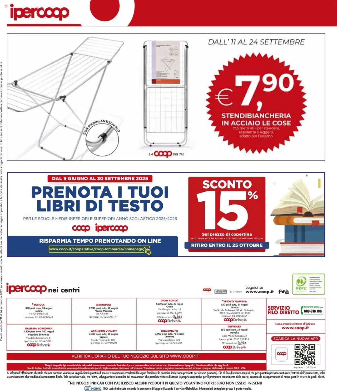 Volantino Ipercoop del 11.09.2025 | Pagina: 35 | Prodotti: Crema, Stendibiancheria, Data, Grappa