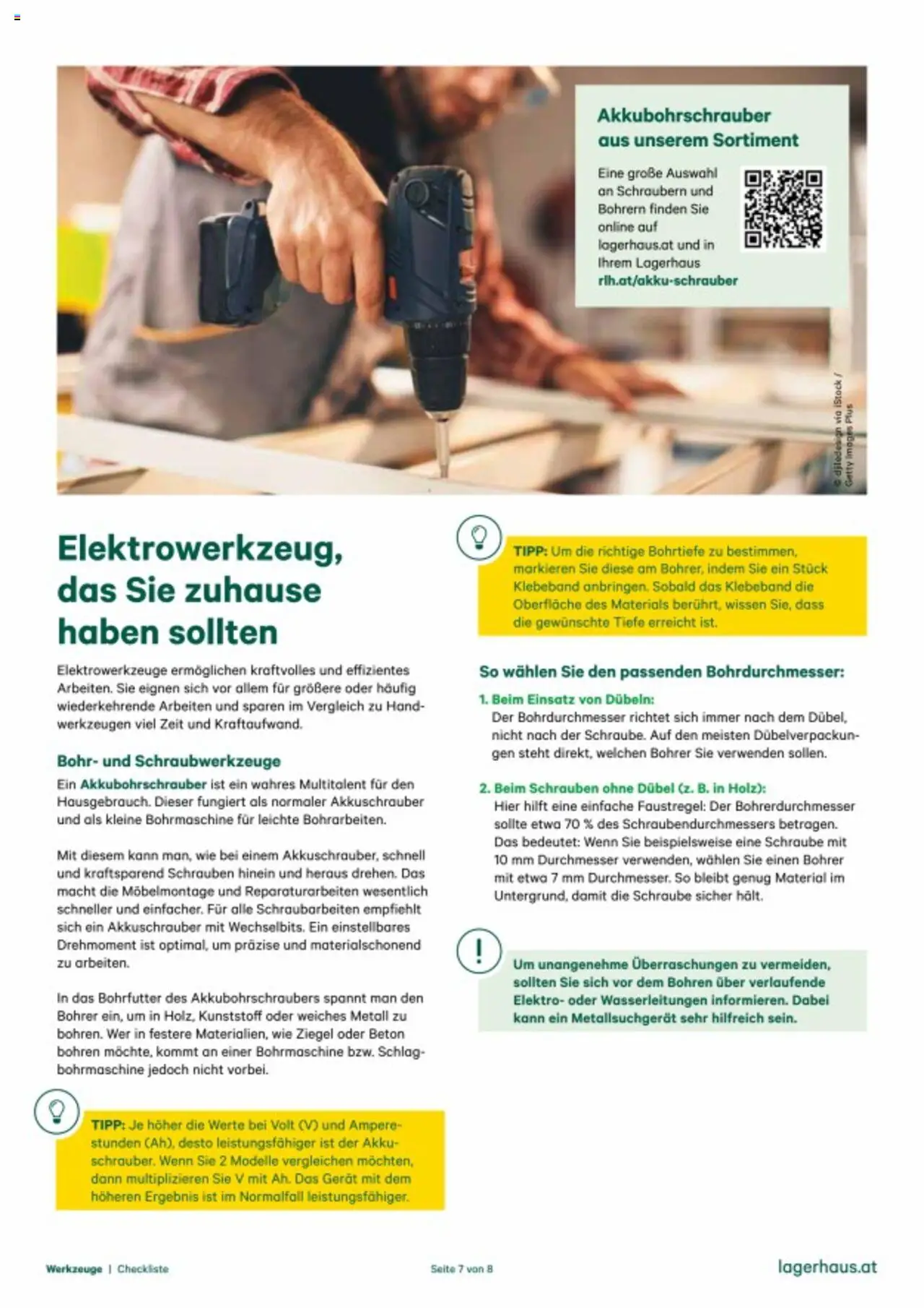 Lagerhaus Checkliste: Werkzeuge gültig ab 06.08.2025 | Seite: 7