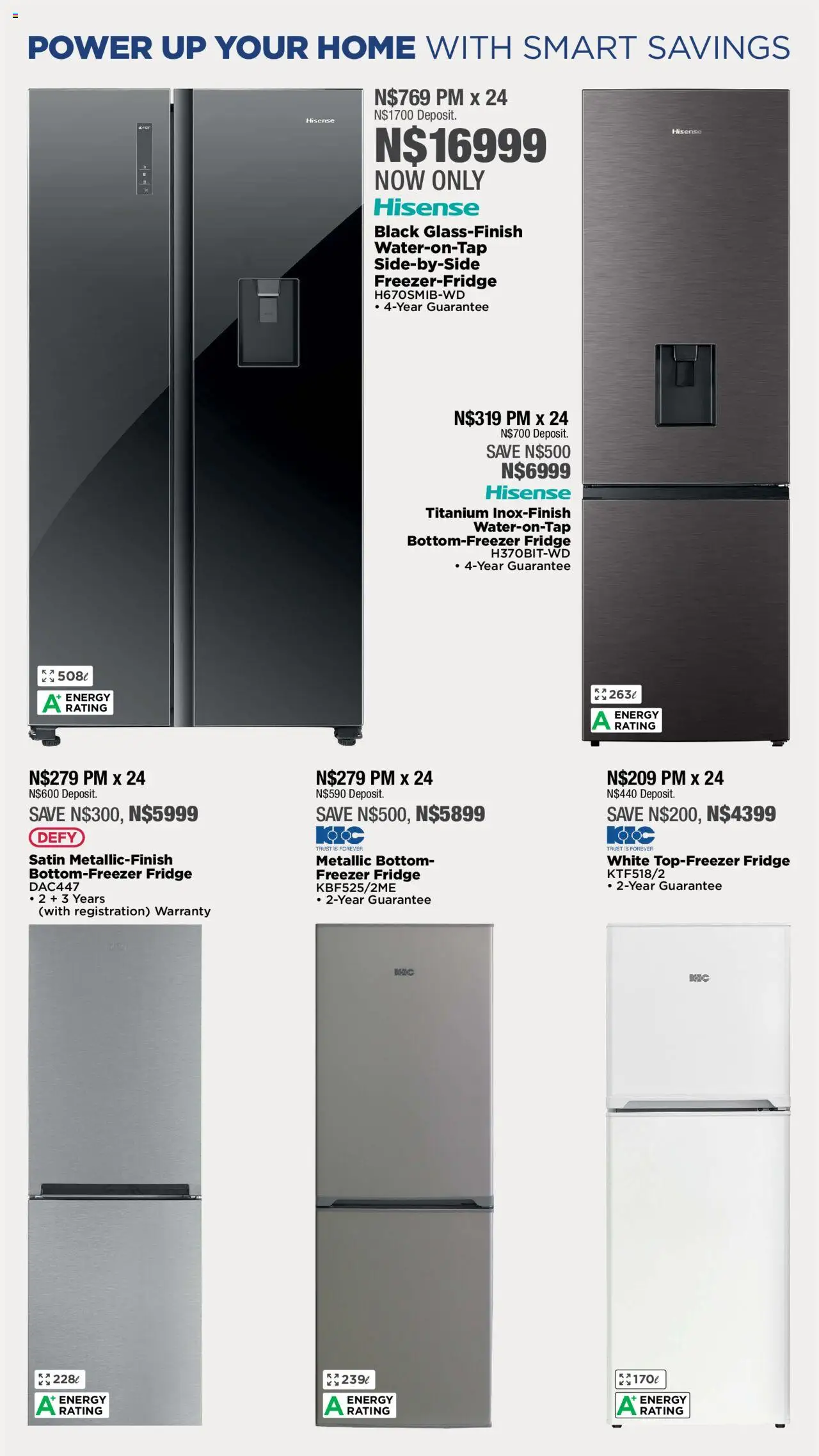 House and Home - Namibia Catalogue │ valid from 09.06.2025 | Page: 26 | Products: Freezer, Freezer fridge, Fridge