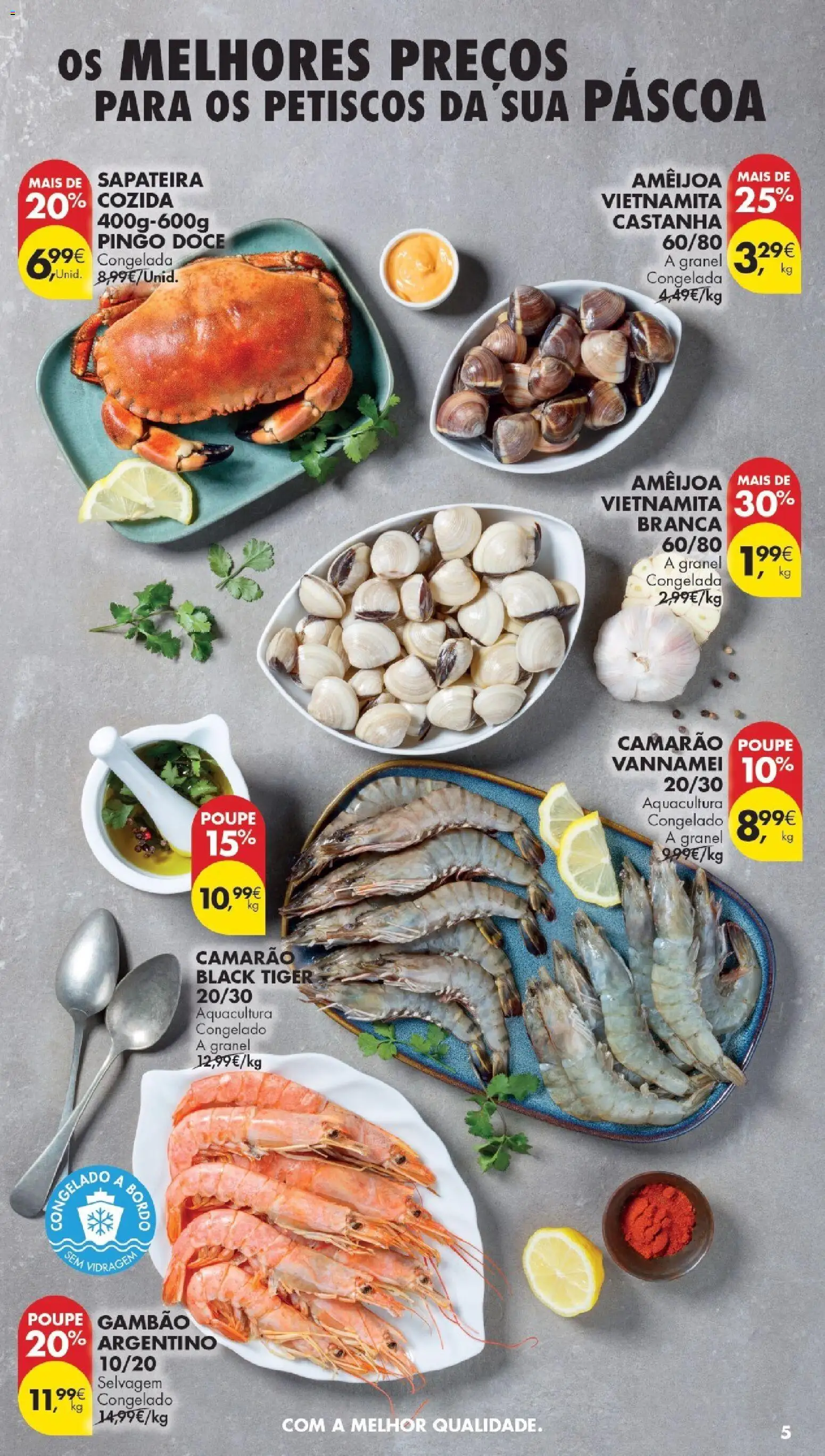 Pingo Doce Poupe Esta Semana Madeira │ válido de 31.03.2026 | Página: 5 | Produtos: Camarão, Sapateira