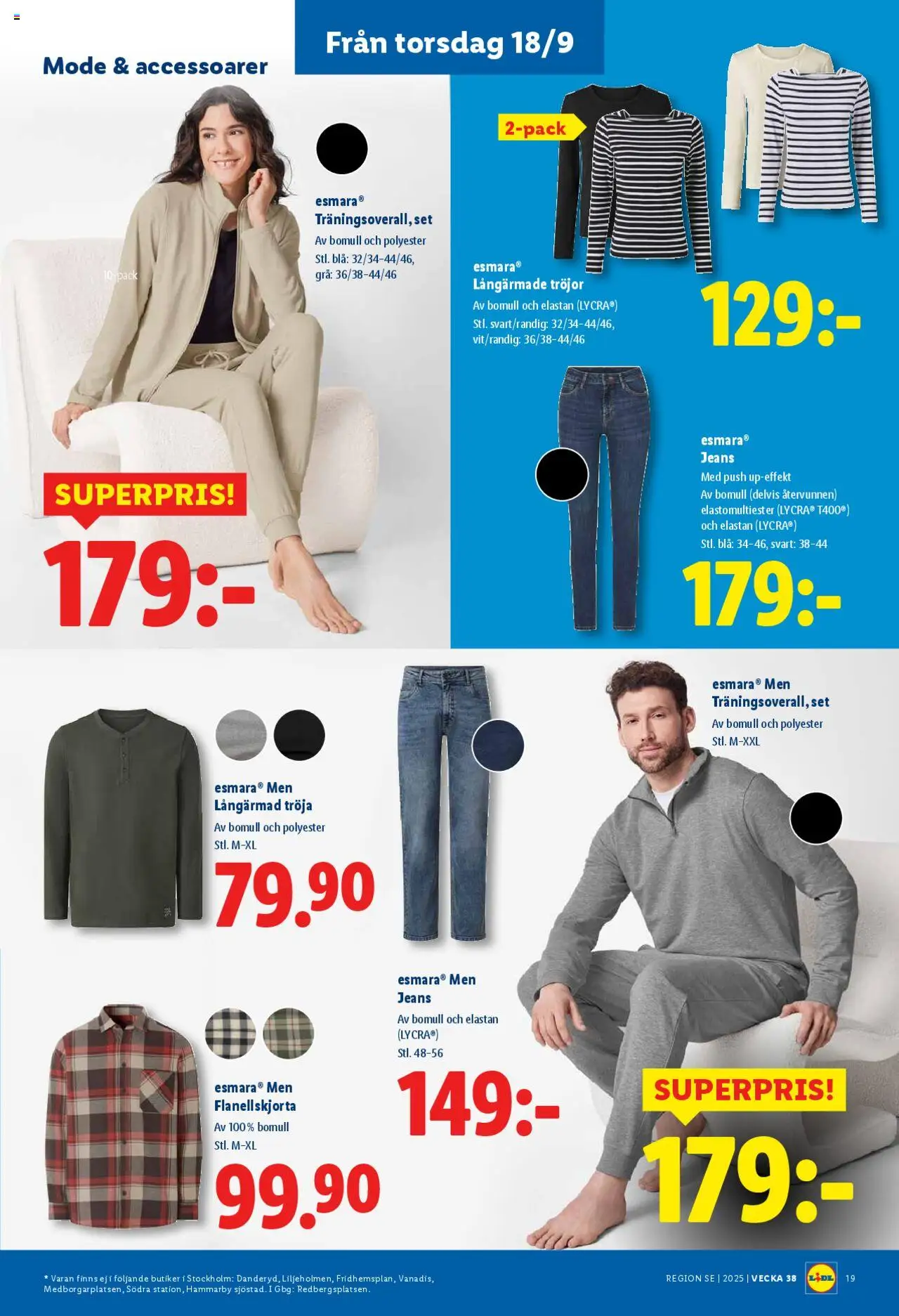 Lidl reklamblad aktuell från 15.09.2025 | Sida: 21 | Produkter: Tröja, Set, Långärmad tröja, Jeans