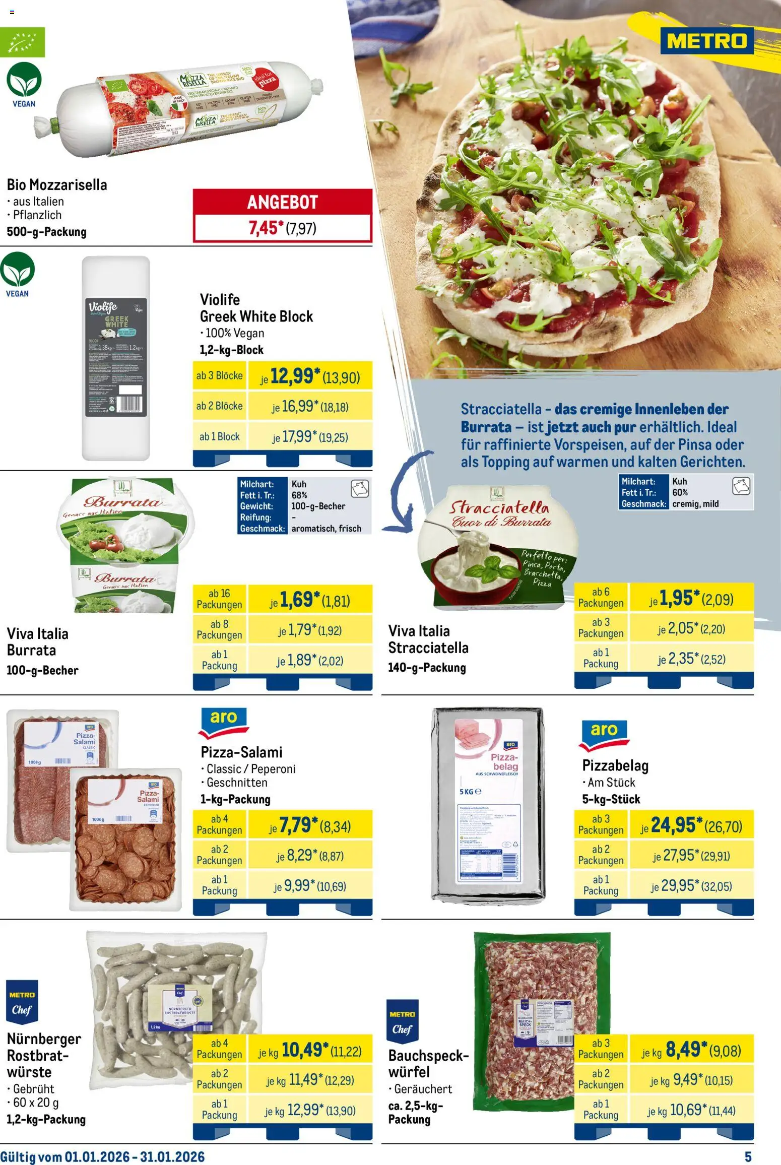 Metro  Monats-Menü – gültig ab 01.01.2026 | Seite: 5