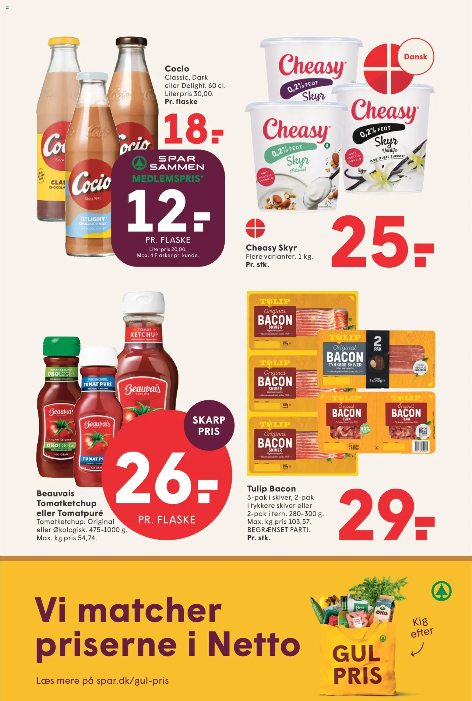 Spar tilbudsavis – gyldig fra 07.04.2026 | Side: 4 | Produkter: Ketchup, Bacon, Sukker, Vanilje