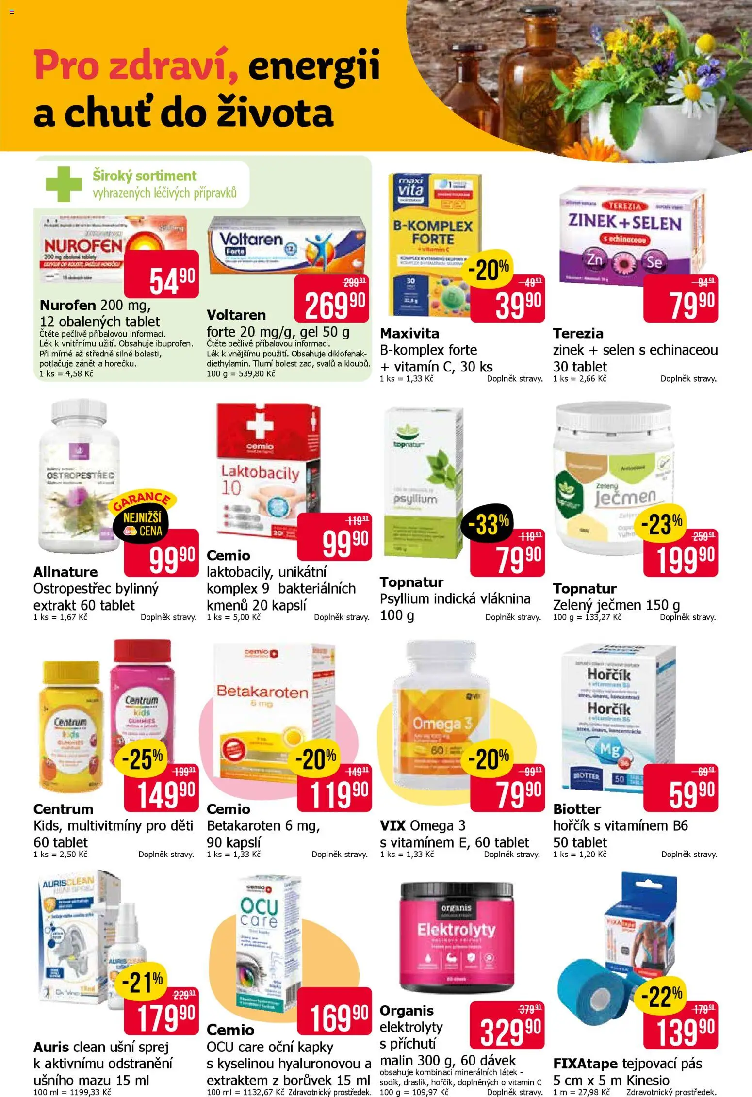 TETA Drogerie leták od 23.04.2026 | Strana: 14 | Produkty: Vitamin c, Omega 3, Voltaren Forte, Tablet