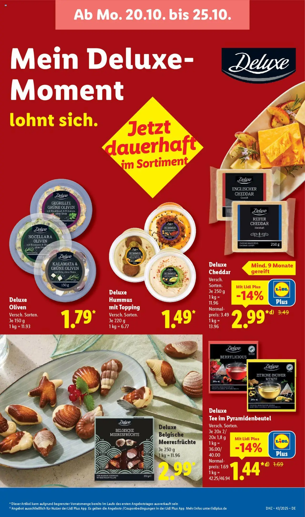 Lidl - Prospekt – gültig ab 20.10.2025 | Seite: 21 | Produkte: Meeresfrüchte, Zitrone, Knoblauch, Tee