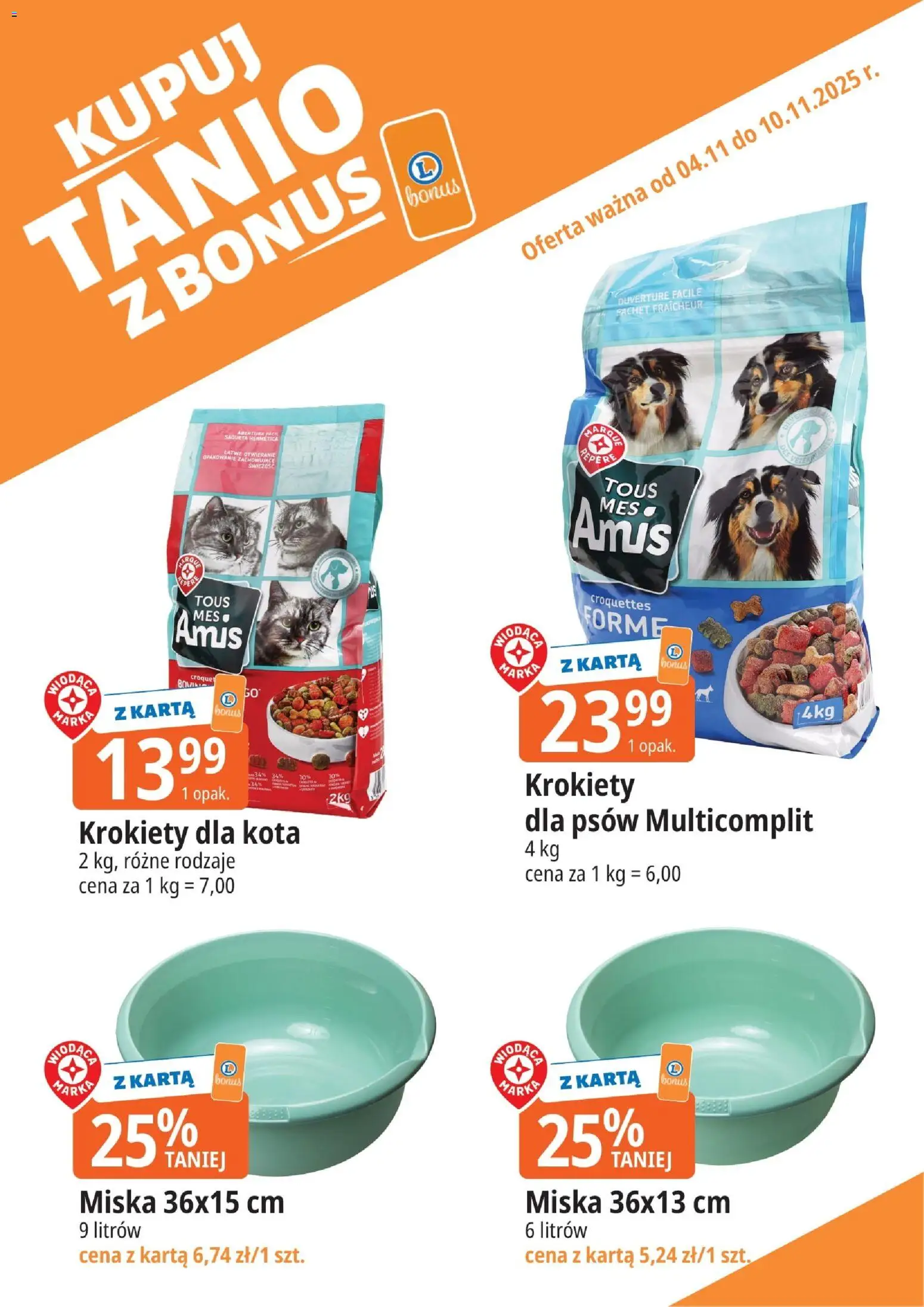 E.Leclerc Gazetka - Kupony dodatkowe od 04.11.2025 | Strona: 9 | Produkty: Karta, Krokiety