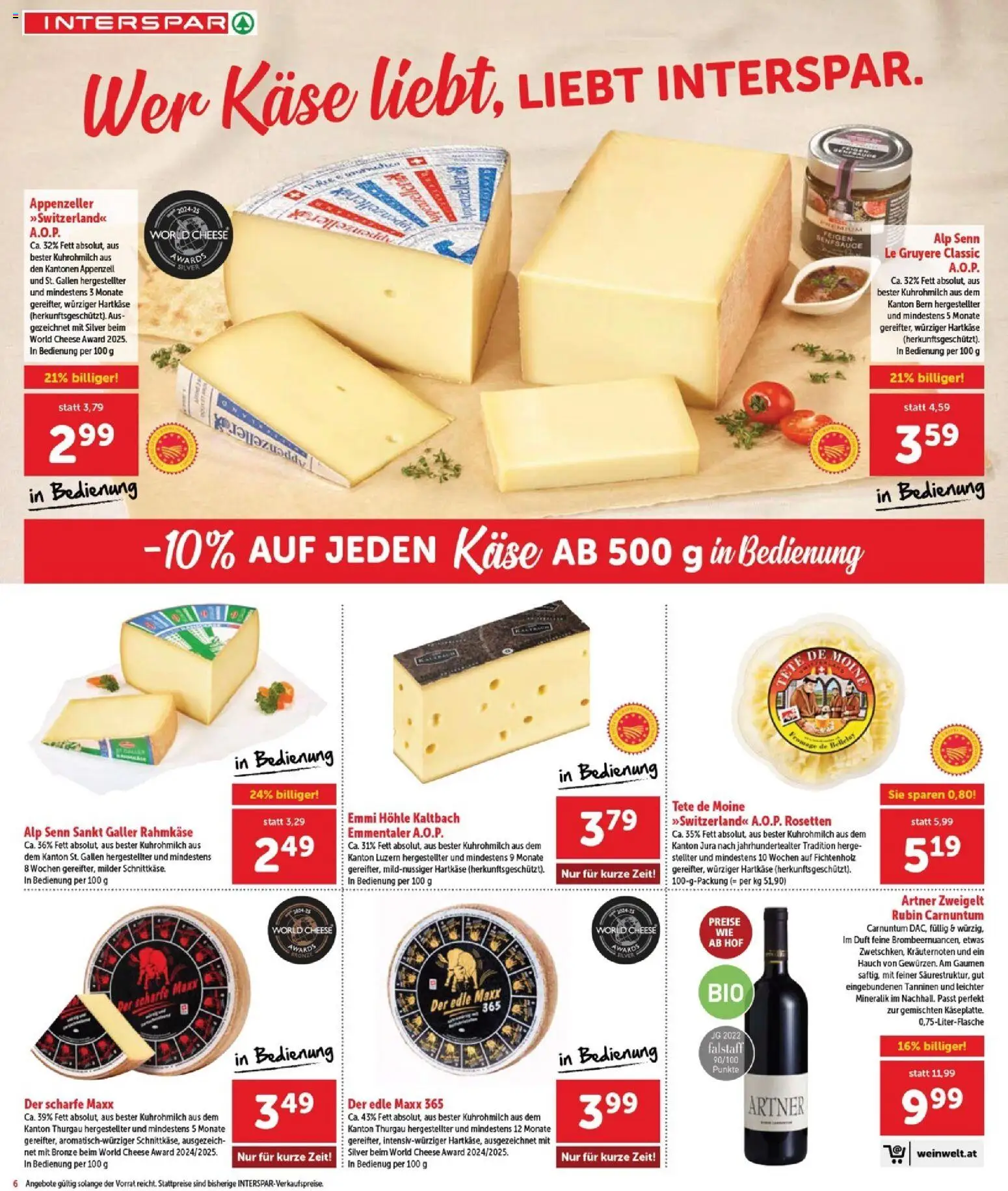Interspar Flugblatt - Burgenland Nord gültig ab 19.02.2026 | Seite: 6 | Produkte: Duft, Käse