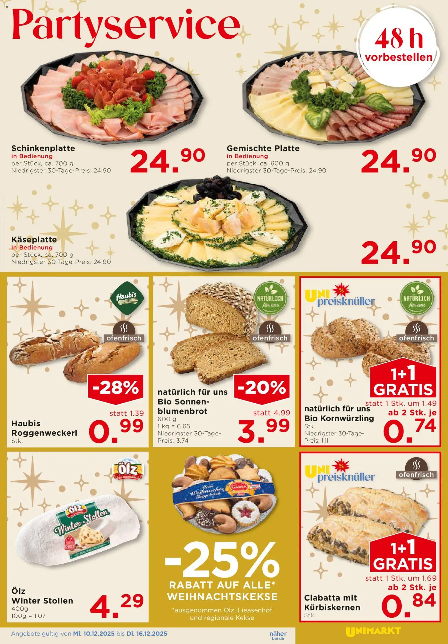 Unimarkt Flugblatt gültig ab 10.12.2025 | Seite: 9 | Produkte: Kekse