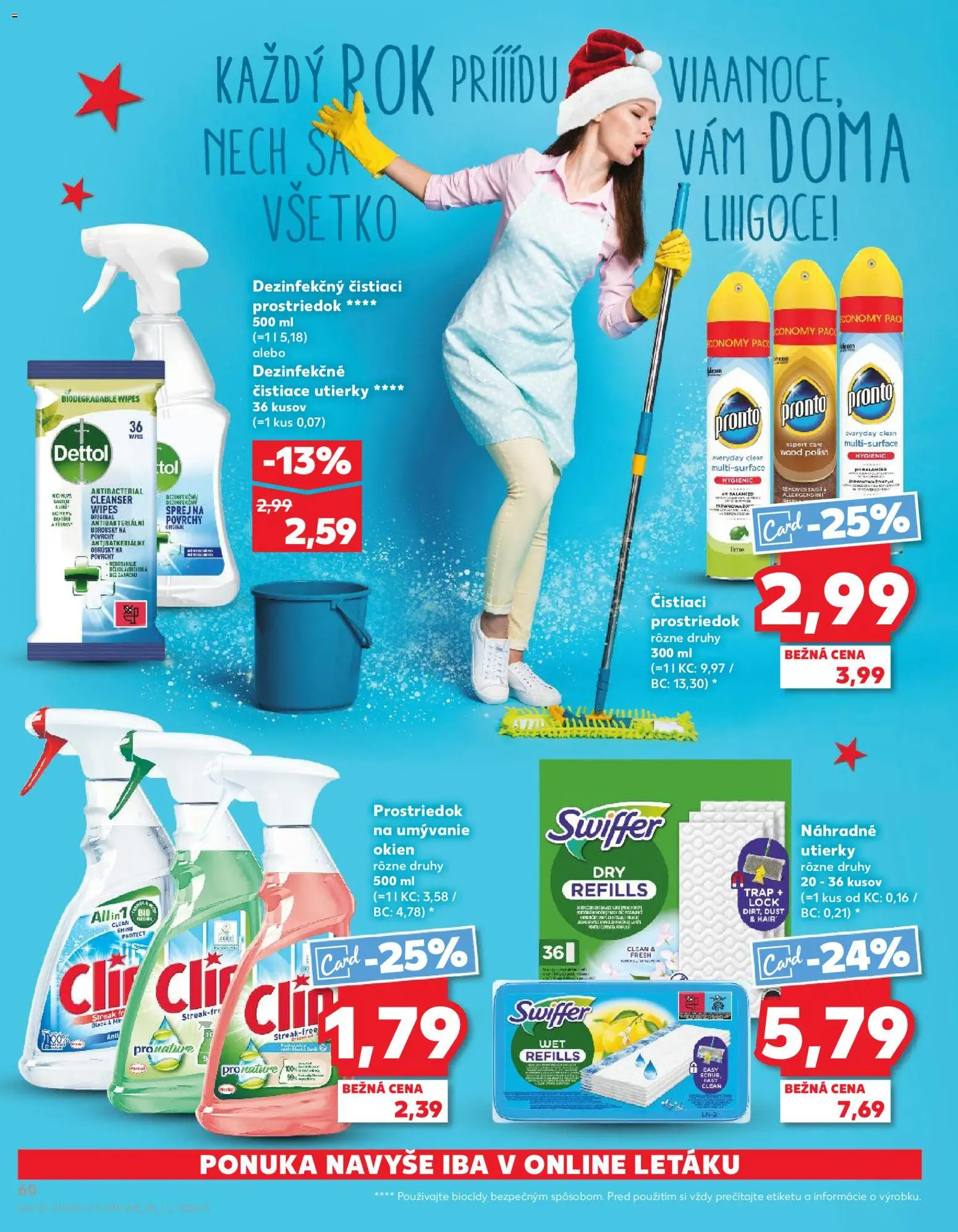 Nové Kaufland akcie – leták je platný od 06.11.2025 | Strana: 60 | Produkty: Čistiace utierky, Čistiaci prostriedok, Dettol