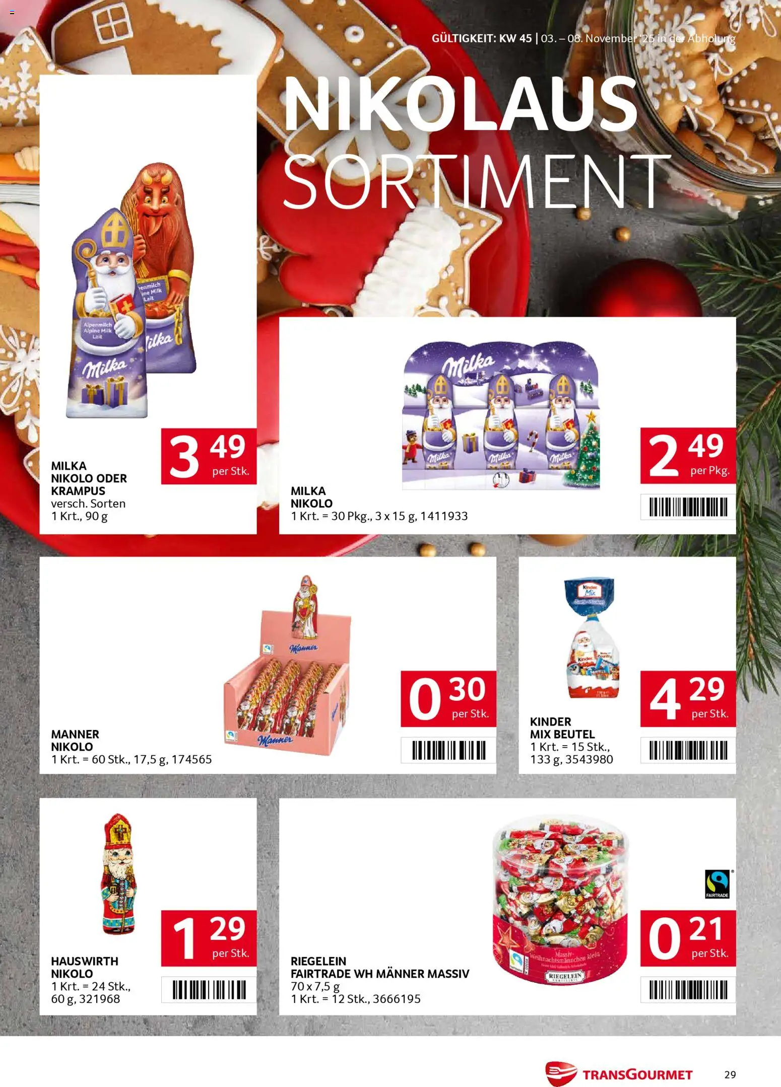 Transgourmet Flugblatt gültig ab 03.11.2025 | Seite: 29