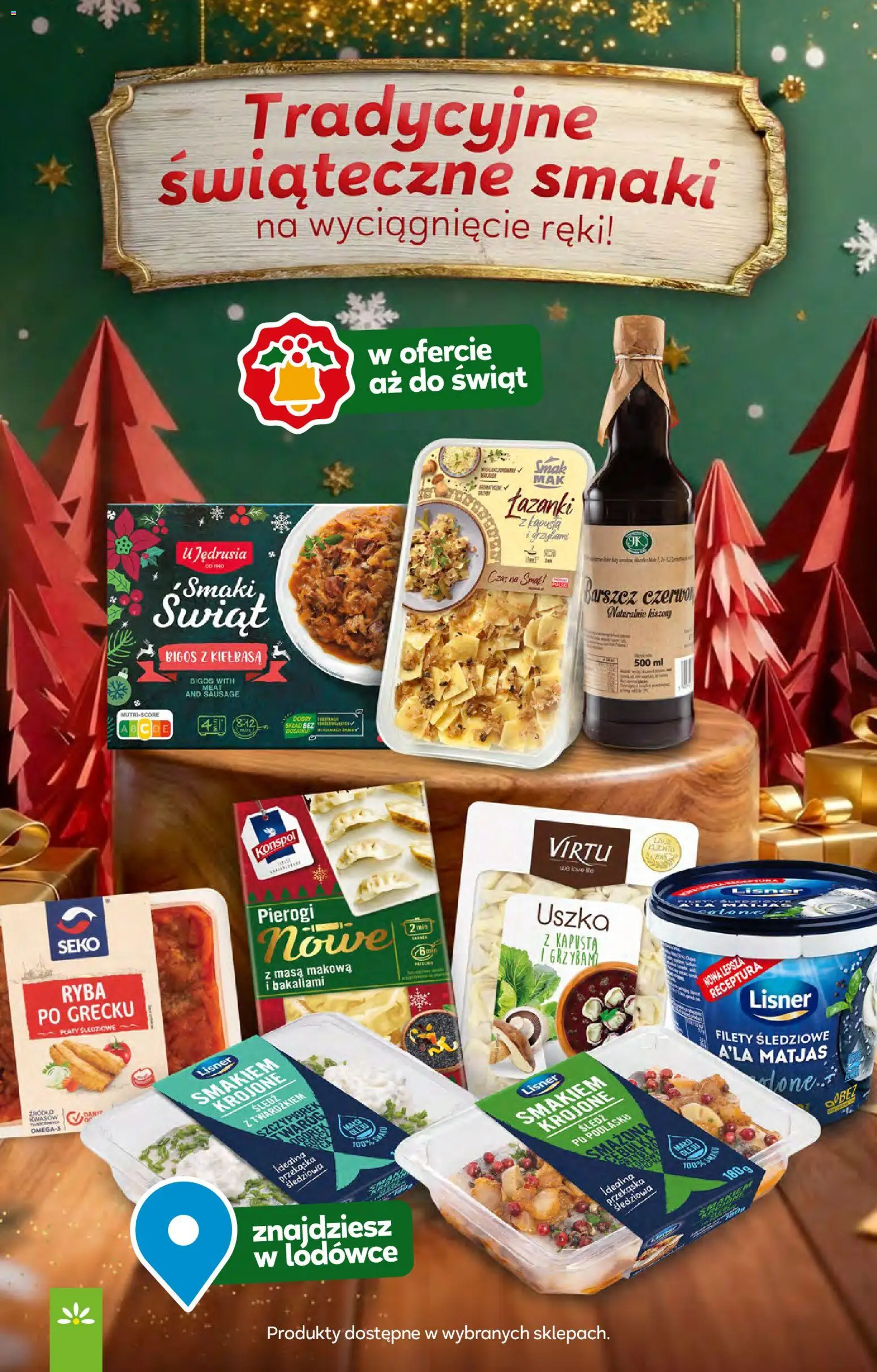 Stokrotka Gazetka od 18.12.2025 | Strona: 3 | Produkty: Kapusta, Pierogi, Masa makowa, Ryba