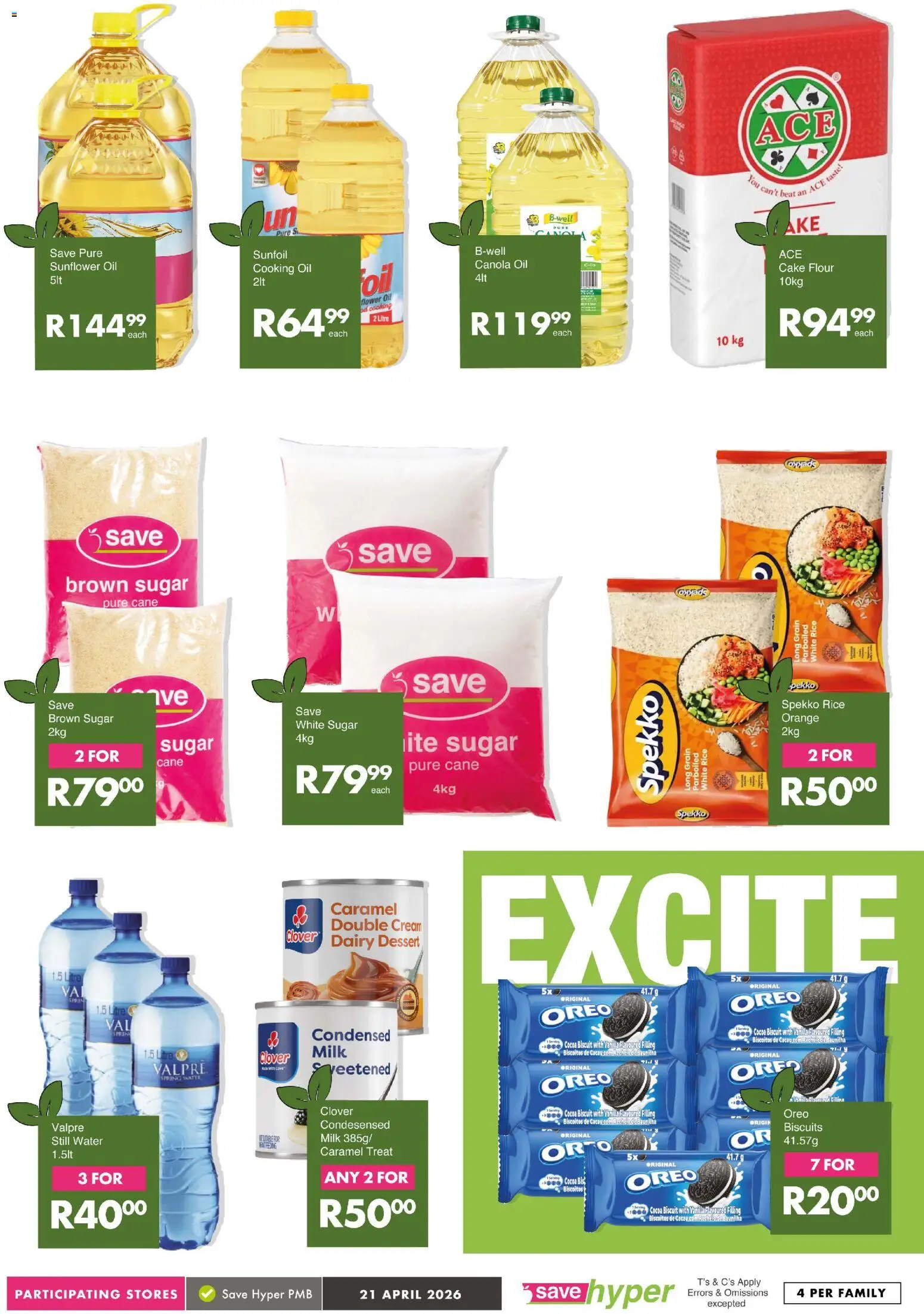 New Save catalogue – valid from 21.04.2026 | Page: 11 | Products: Milk, Rice, Cream, Water