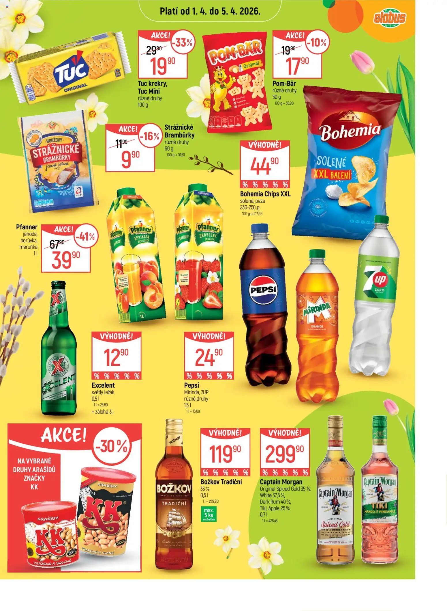 Globus leták - Chomutov od 01.04.2026 | Strana: 13 | Produkty: Rum, Morgan, Apple, Božkov