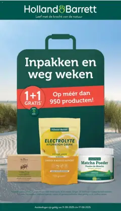 Holland & Barrett - Folder - Voorbeeld van een folder van Holland & Barrett, geldig van 11.08.2025