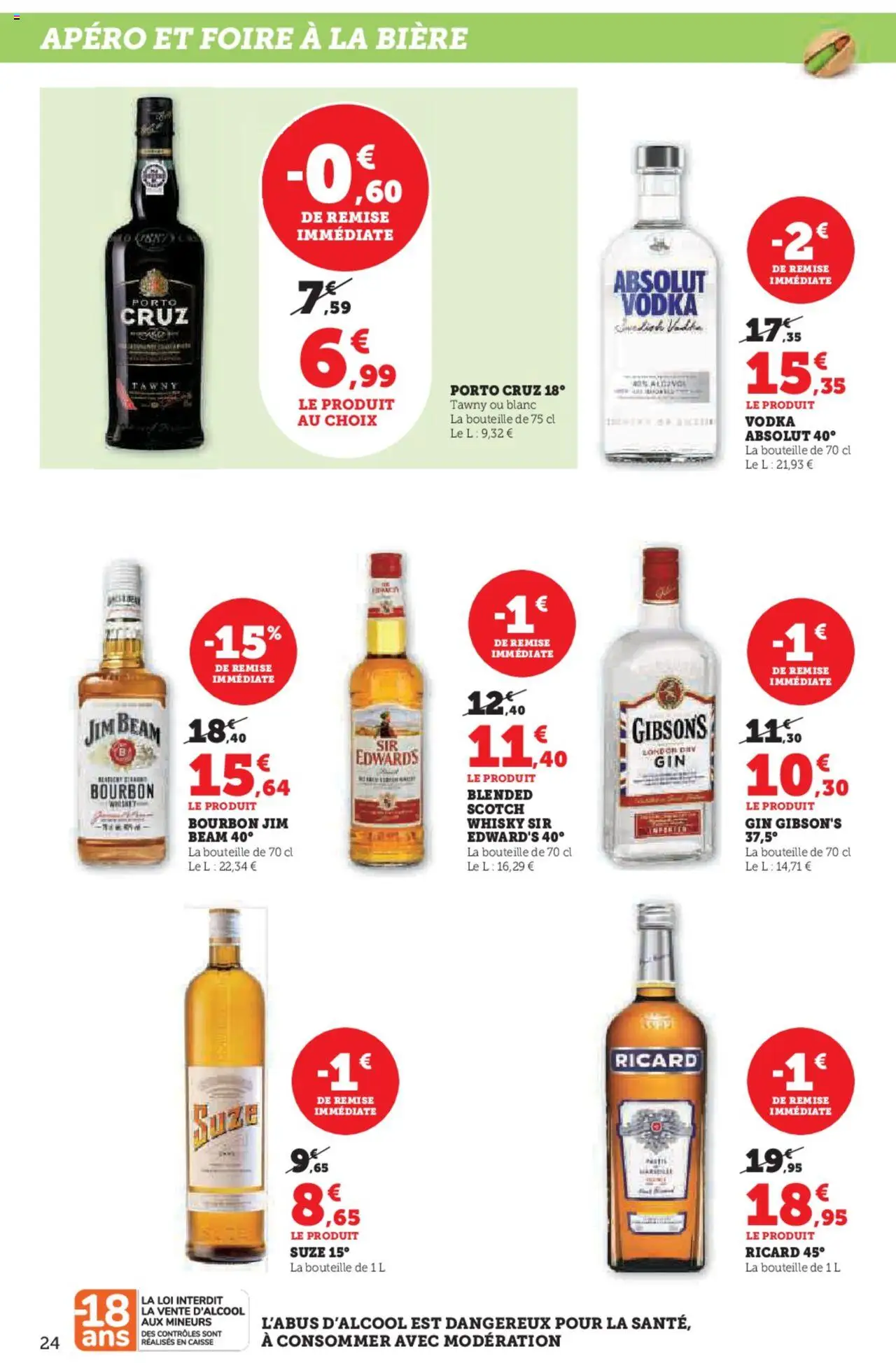  | Page: 24 | Produits: Vodka, Ricard, Bourbon, Gin