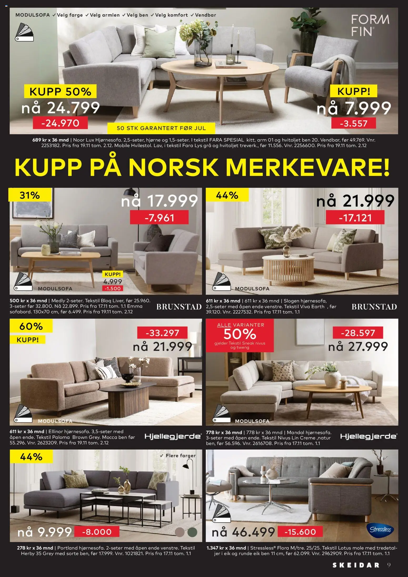 {H1} | Side: 9 | Produkter: Lys, Sparris