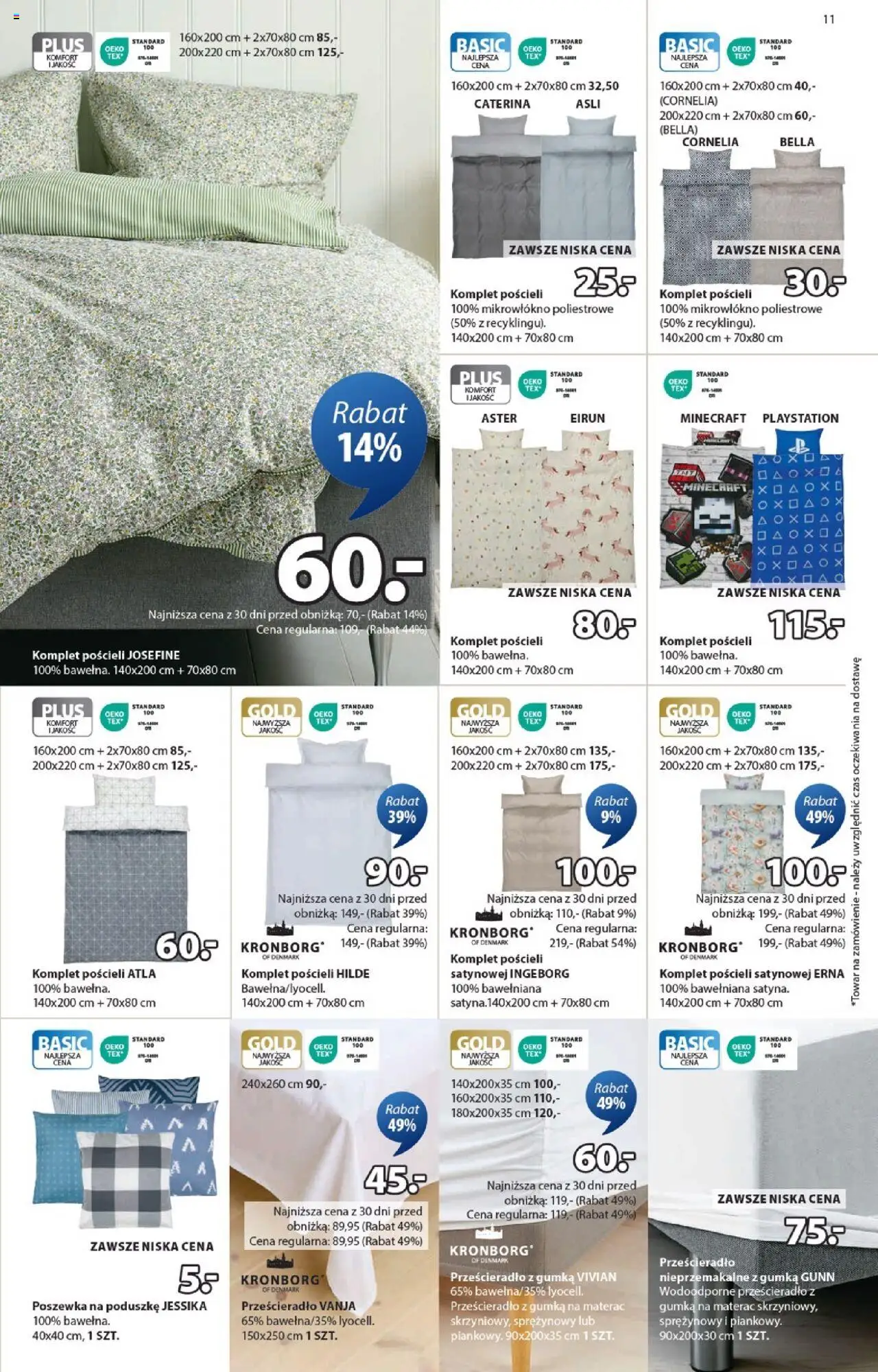 JYSK Gazetka od 24.09.2025 | Strona: 11 | Produkty: Playstation, Materac