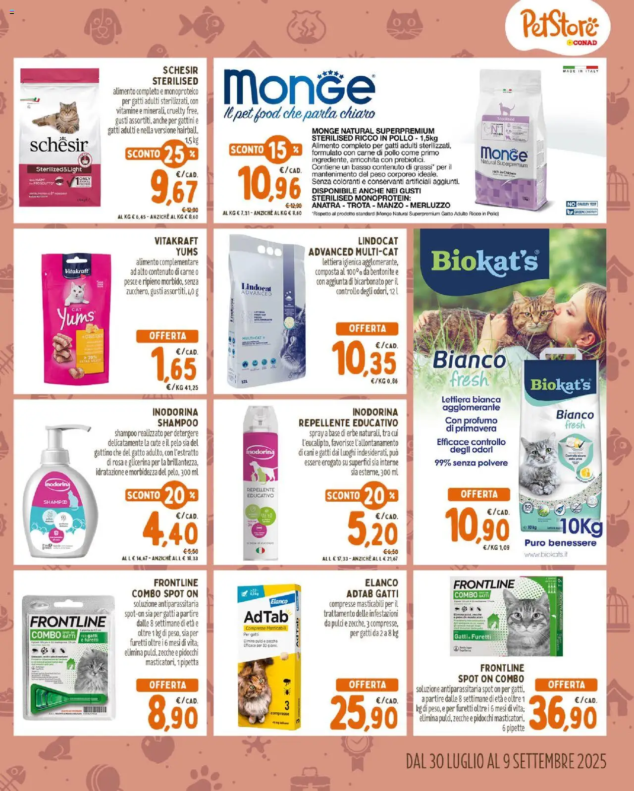 Volantino Conad del 30.07.2025 | Pagina: 5 | Prodotti: Shampoo, Bicarbonato, Trota, Profumo