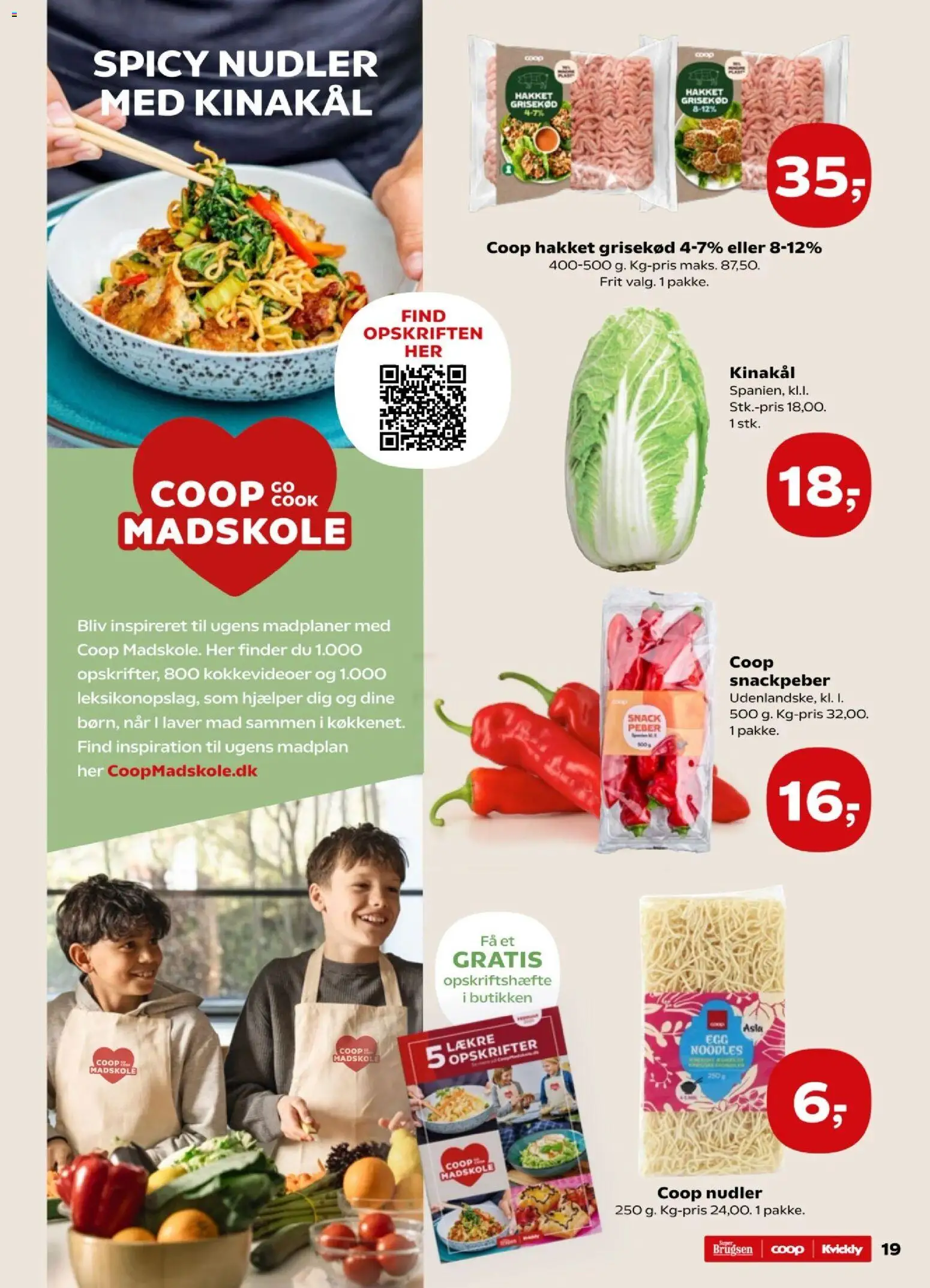 Kvickly tilbudsavis – gyldig fra 27.02.2026 | Side: 20 | Produkter: Snackpeber, Kinakål, Nudler, Søm