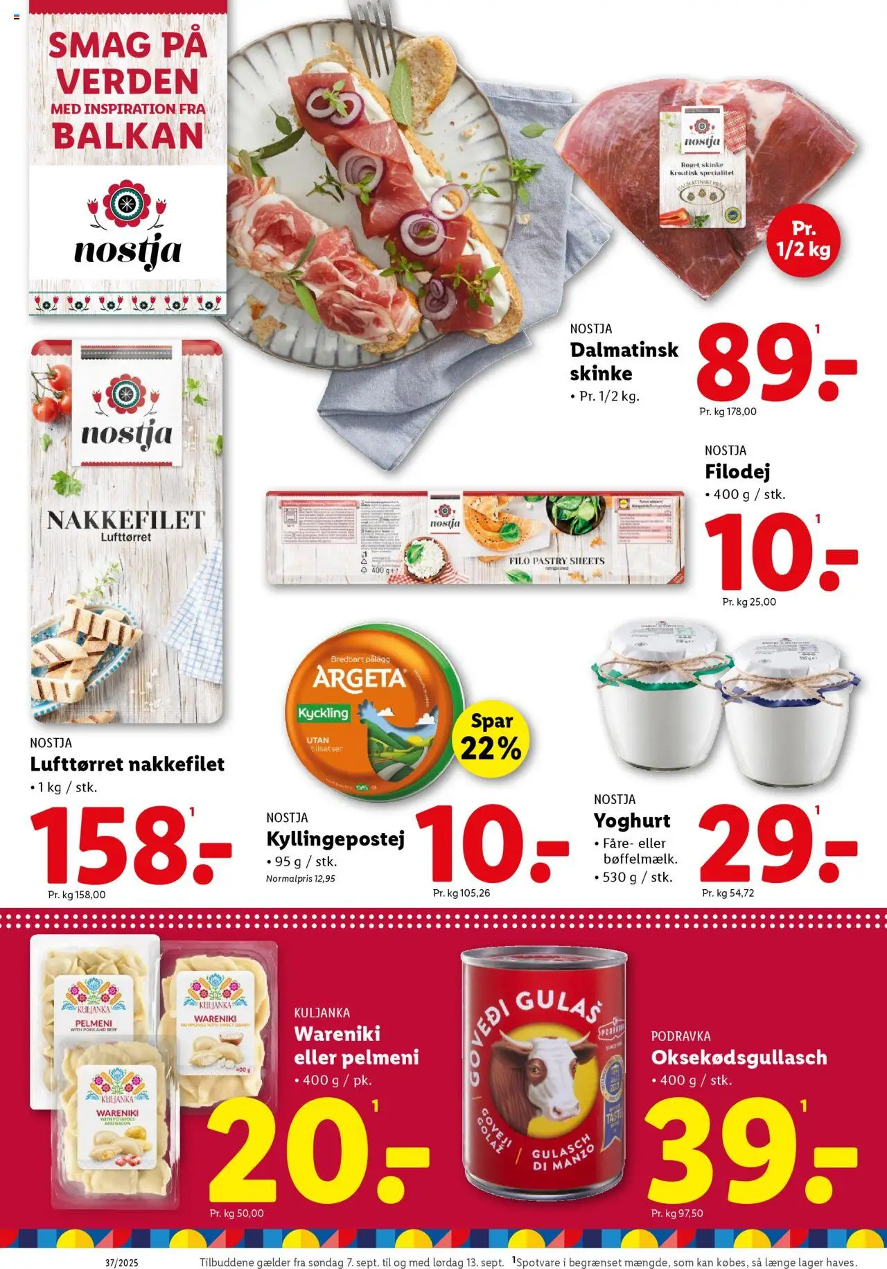 Lidl tilbudsavis – gyldig fra 11.09.2025 | Side: 24 | Produkter: Yoghurt, Skinke, Nakkefilet, Søm
