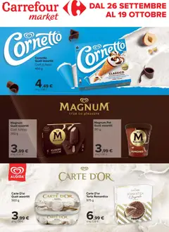 Anteprima del volantino Carrefour Market - Speciale gelati catalogo valido a partire dal 26.09.2025