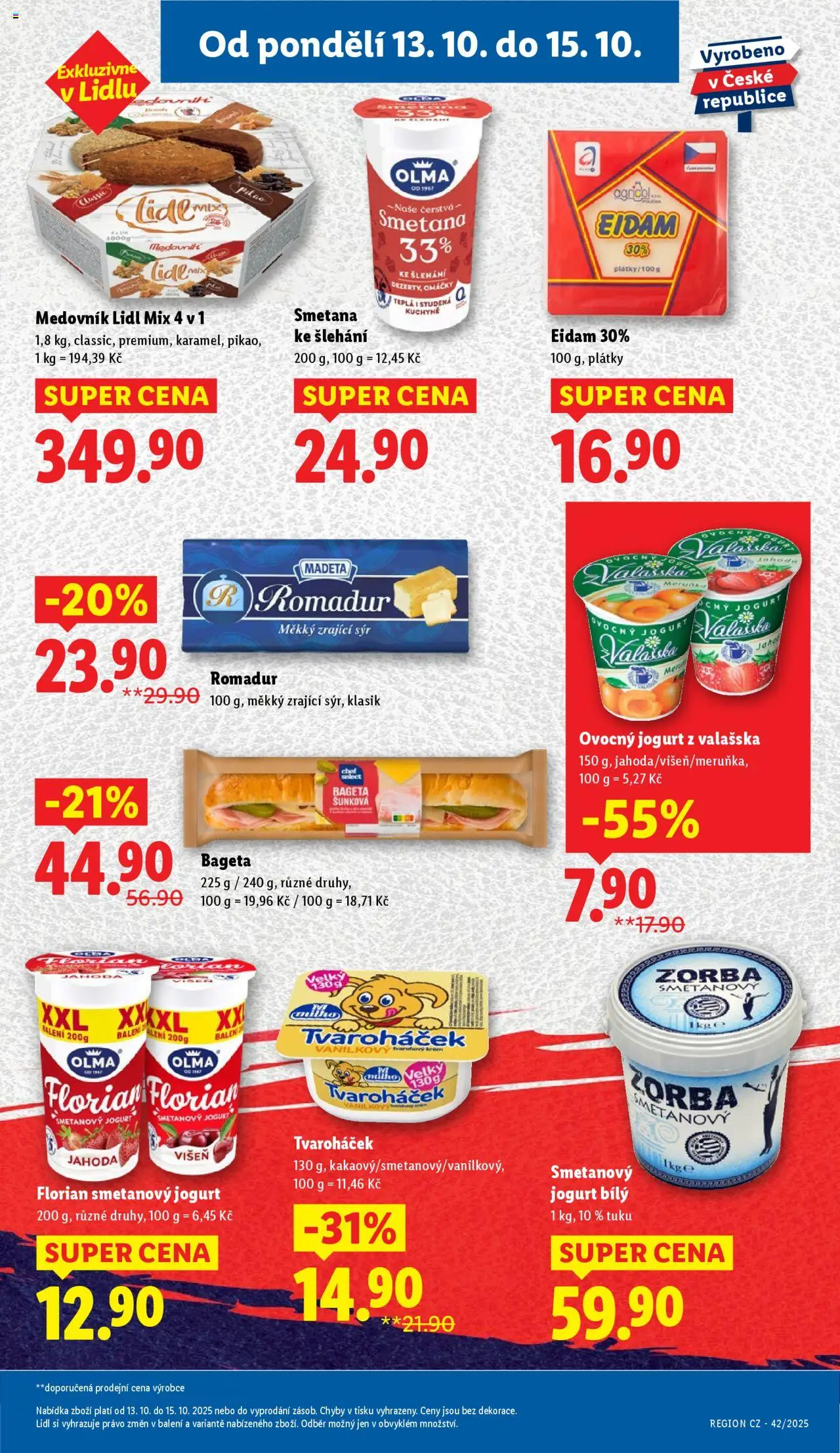 Lidl leták od 13.10.2025 | Strana: 13 | Produkty: Sýr, Zrající sýr, Eidam, Romadur