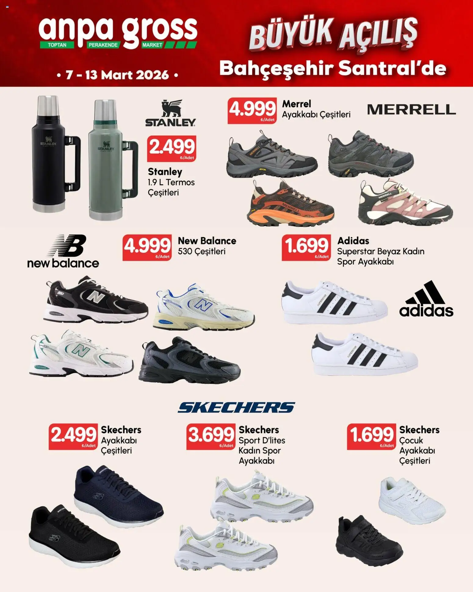 Anpa Gross - Katalog Büyük açılış 4 - 07.03.2026 tarihinden itibaren geçerlidir | Sayfa: 2 | Ürünler: Spor ayakkabı, Termos