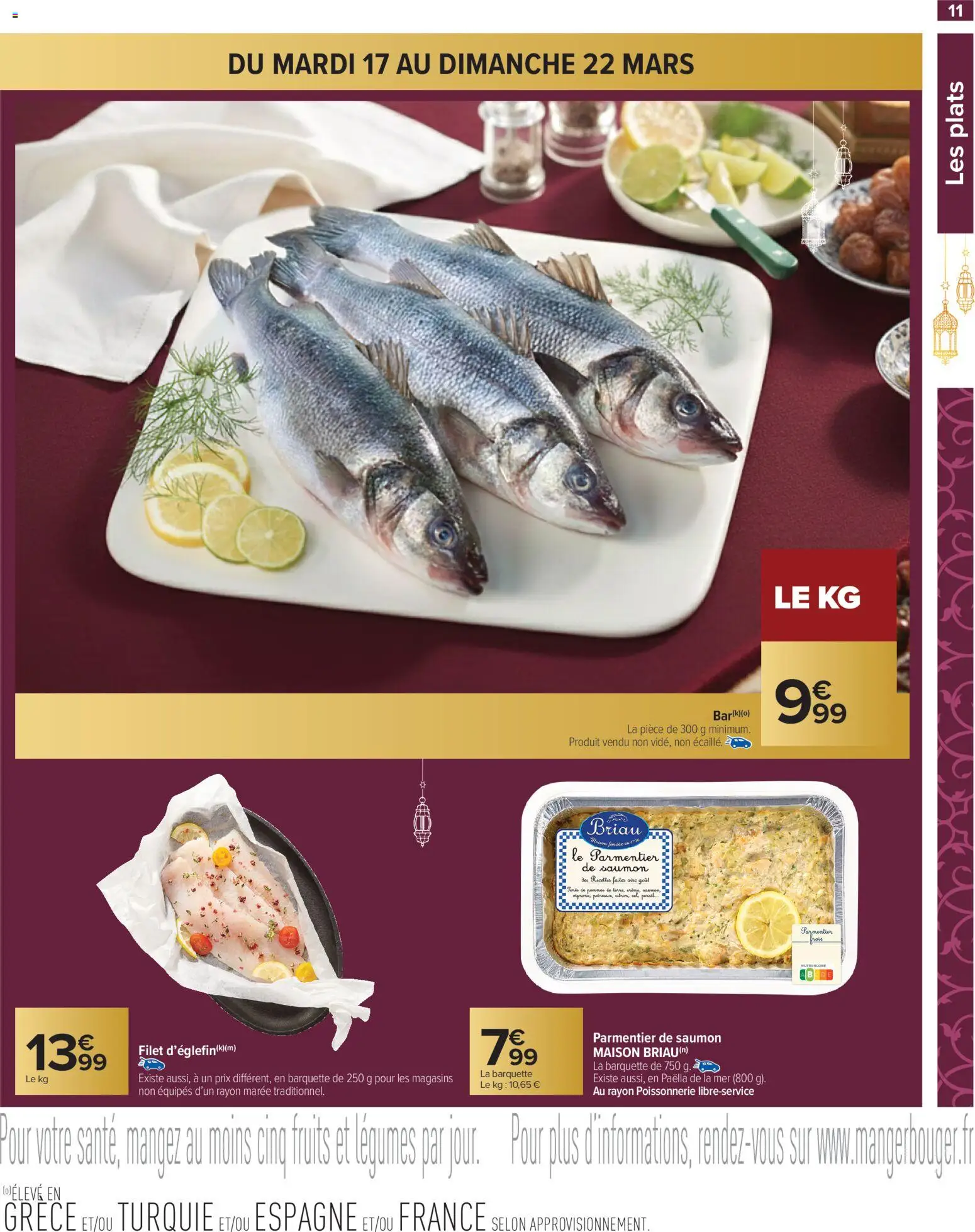 {H1} | Page: 11 | Produits: Poissonnerie, Sel, Pommes, Saumon