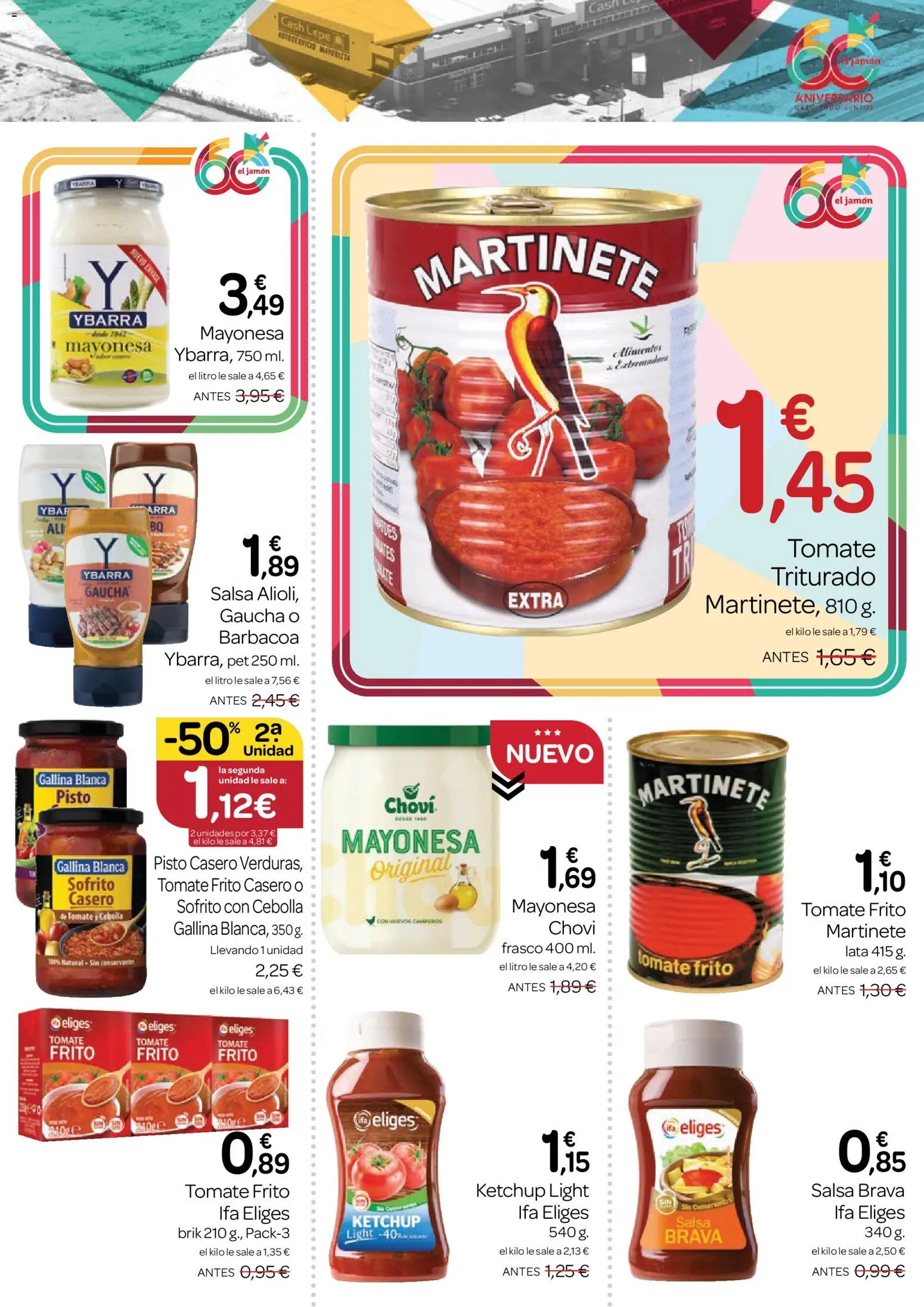 Supermercados El Jamón folleto │ válido desde el 23.04.2026 | Página: 15 | Productos: Salsa brava, Παγωμένο τσάι, Οθόνη προβολής, Barbacoa