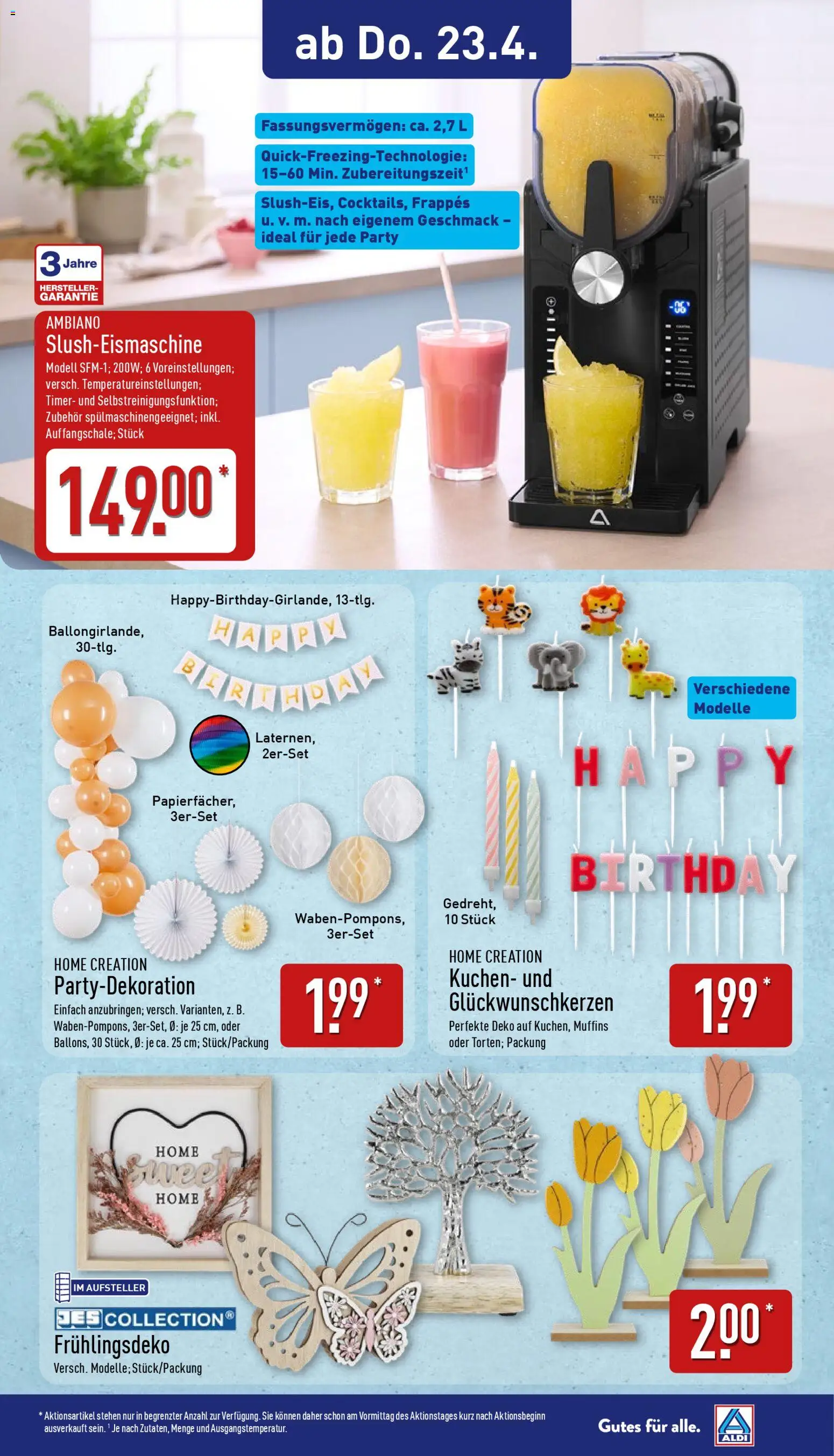 Aldi Ausblick – gültig ab 20.04.2026 | Seite: 8 | Produkte: Kuchen, Home creation