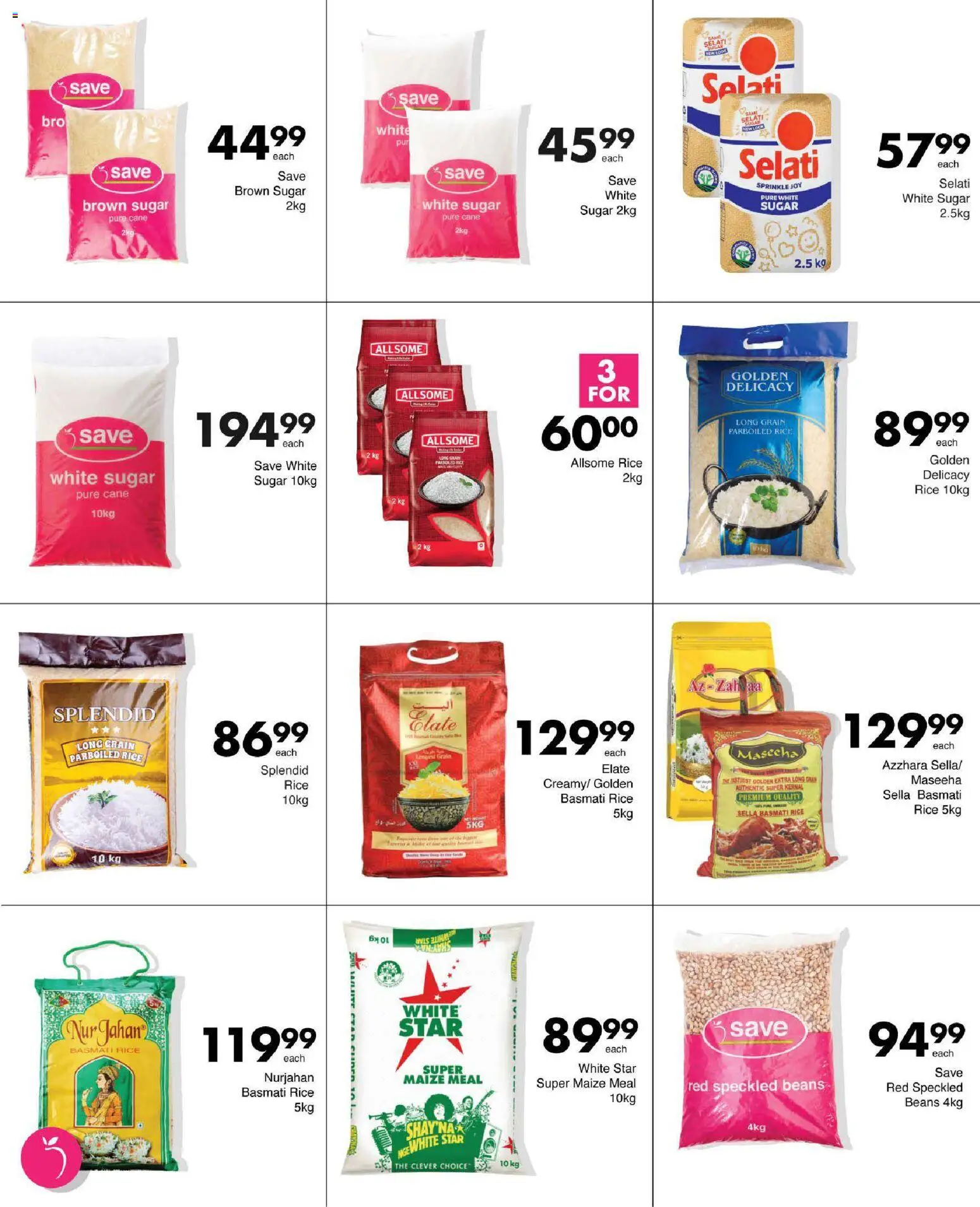 New Save catalogue – valid from 12.02.2026 | Page: 27 | Products: Plate, Maize meal, Rice, Sugar