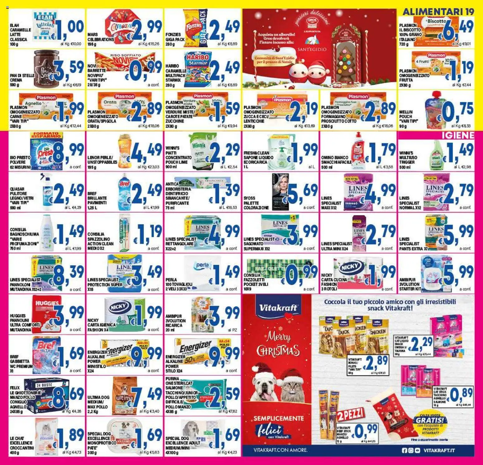 Volantino DEM del 27.12.2025 | Pagina: 19 | Prodotti: Pannolini, Carta igienica, Pollo, Tacchino