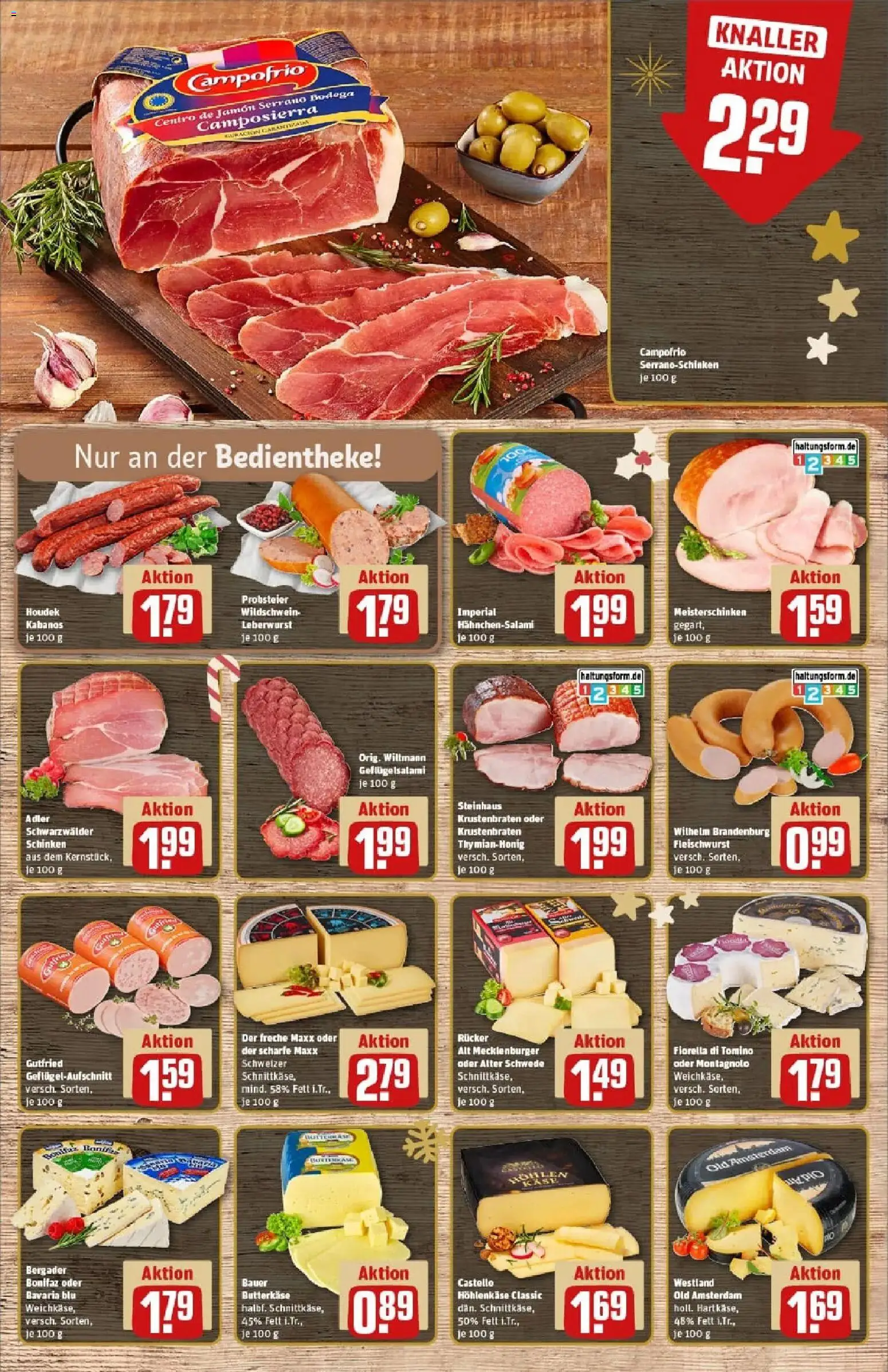 Rewe prospekt Hildesheim / Himmelsthür	 – gültig ab 07.12.2025 | Seite: 9 | Produkte: Käse, Krustenbraten, Salami, Schinken