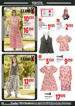 E.leclerc katalog akcije – veljaven od 18.03.2026 | Stran: 44 | Izdelki: Bluza, Hlace, Obleka, Hlacne nogavice
