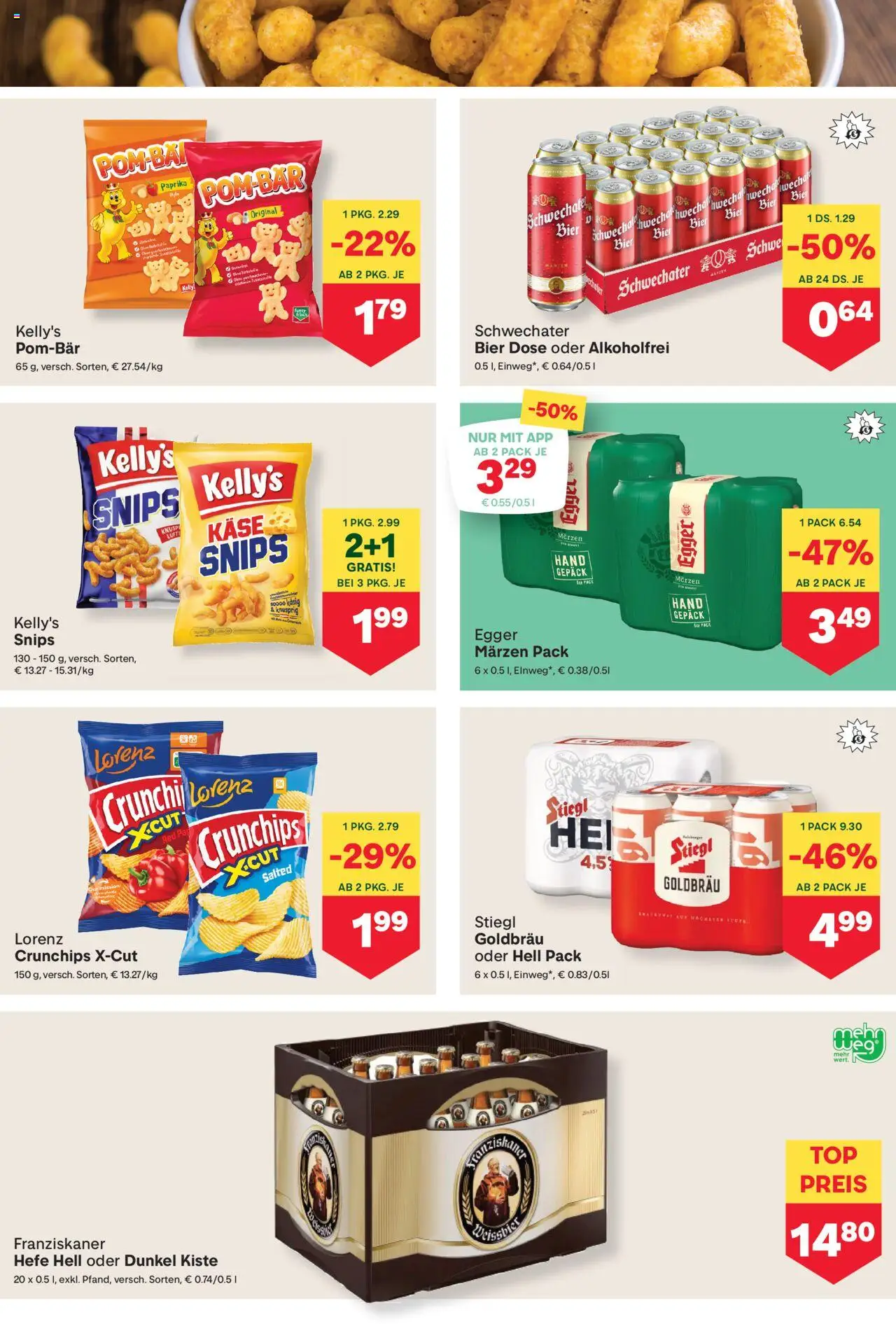 MPREIS Absam gültig ab 09.10.2025 | Seite: 9 | Produkte: Käse, Bier