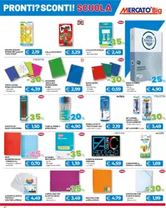 Volantino Mercatò del 31.07.2025 | Pagina: 21 | Prodotti: Colla, Disco, Quaderno, Penne