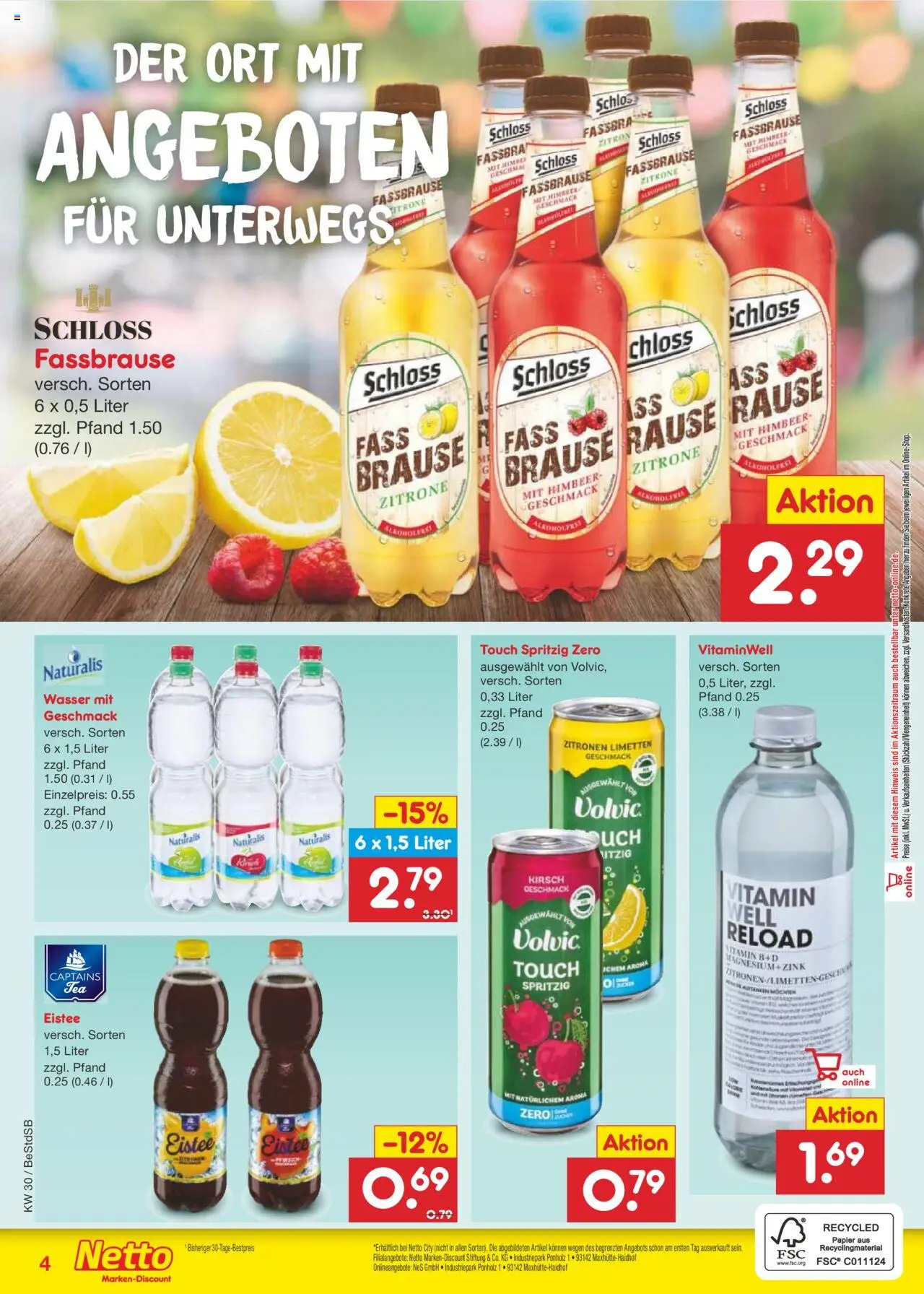Netto Marken-Discount Prospekt 	 - gültig ab dem 21.07.2025 | Seite: 31 | Produkte: Wasser, Zitrone, Volvic, Zitronen