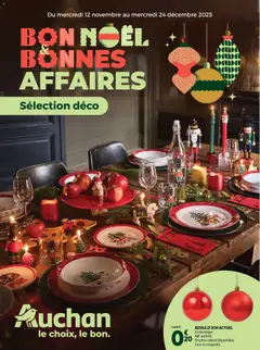 Auchan - Bon Noël et Bonnes Affaires : Sélection déco - Voorbeeld van een folder van Auchan, geldig van 12.11.2025