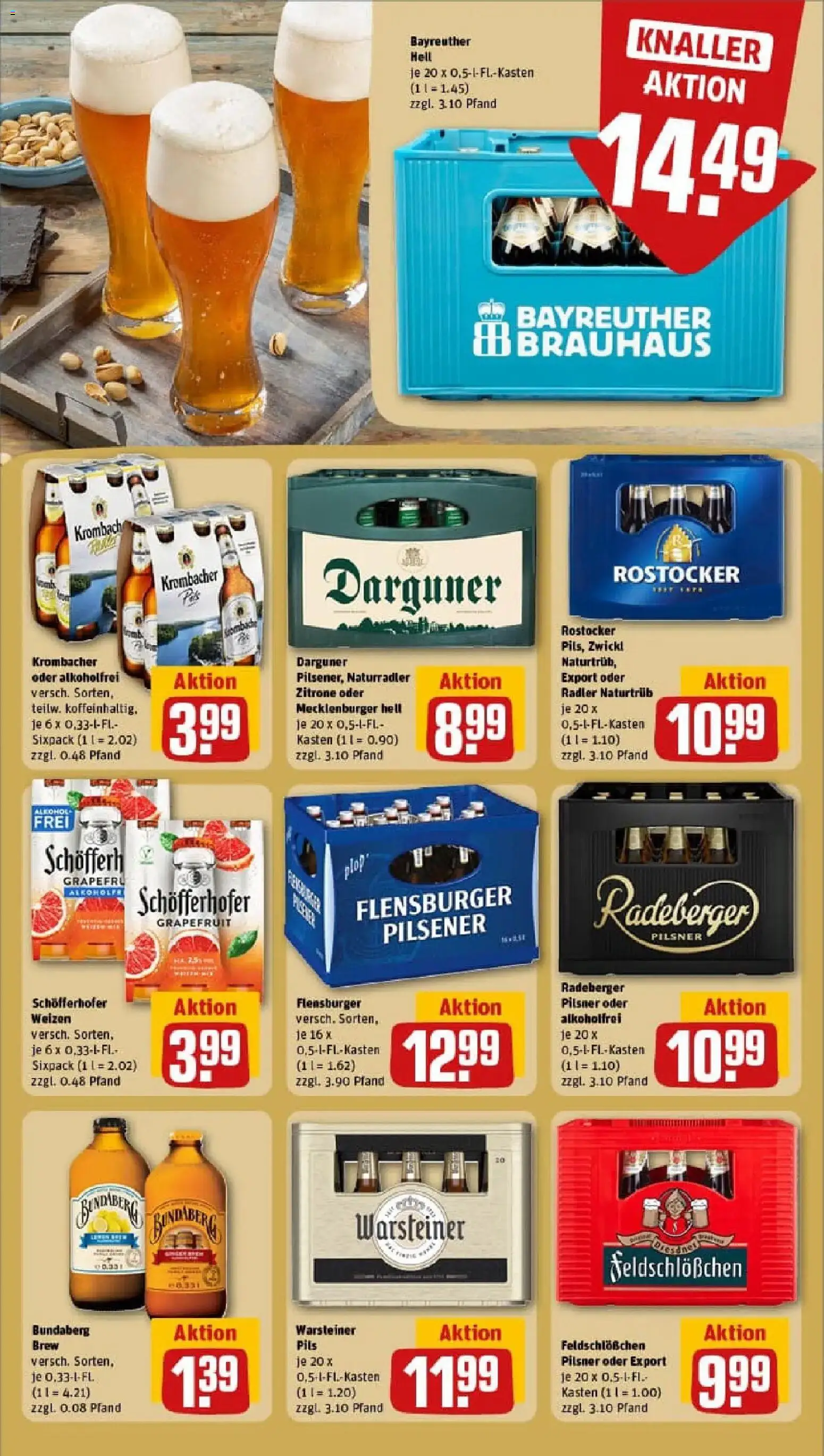 Rewe prospekt Rostock	 – gültig ab 26.01.2026 | Seite: 19 | Produkte: Pils, Zitrone, Krombacher, Radeberger pilsner