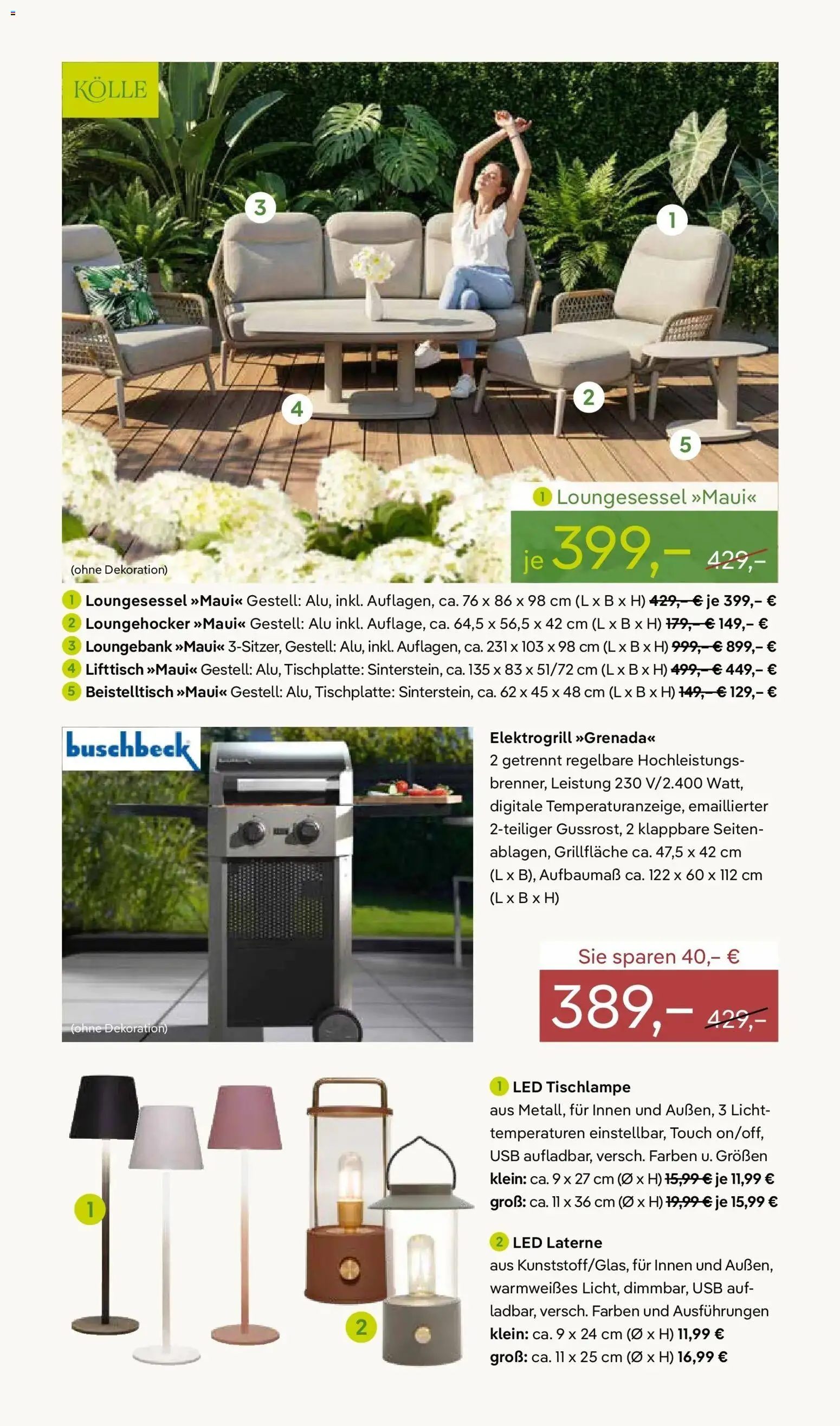 Pflanzen-Kölle Blütenzauber für Zuhause – gültig ab 20.04.2026 | Seite: 11 | Produkte: USB, Beistelltisch