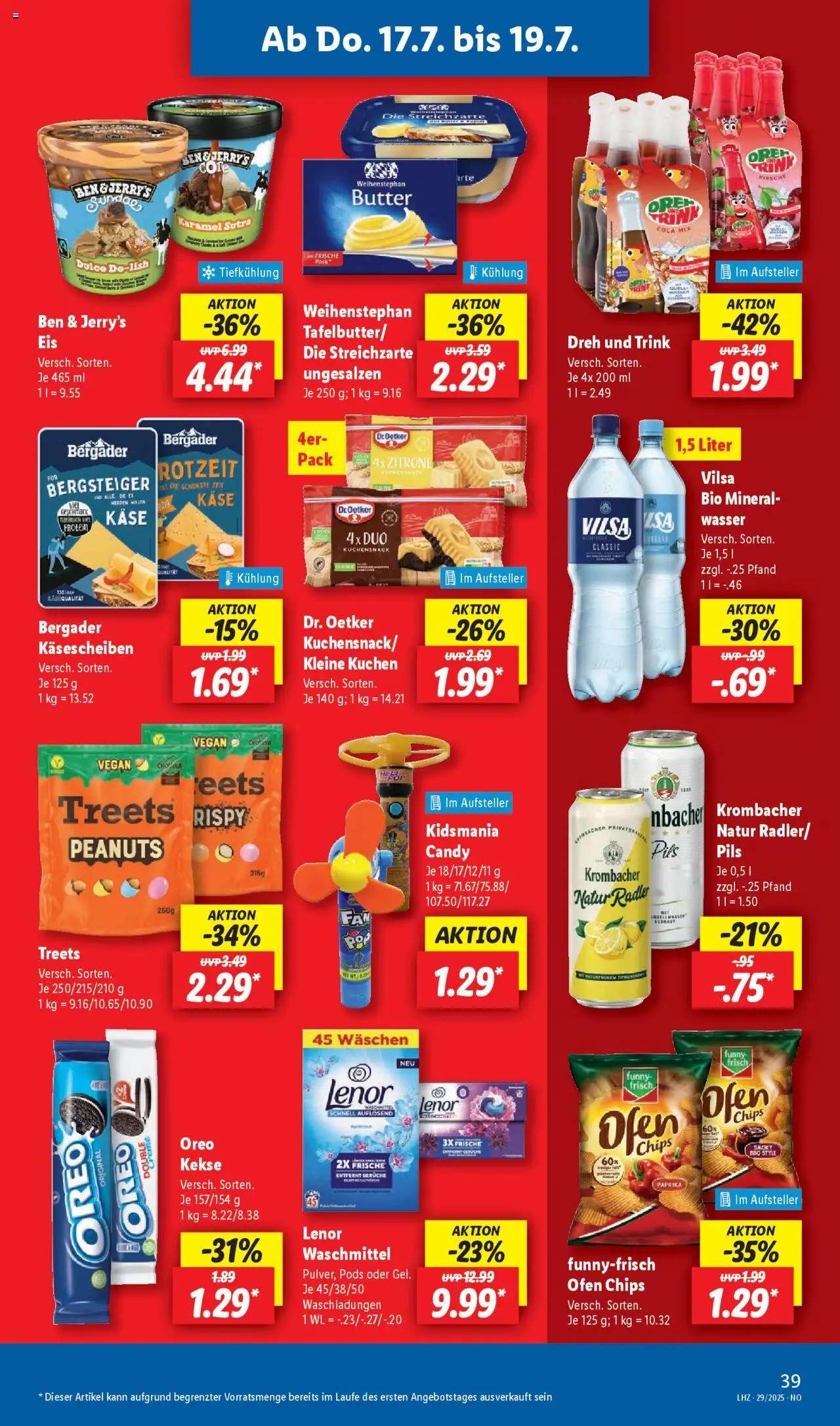 Lidl Prospekt Holzminden - gültig ab dem 14.07.2025 | Seite: 57 | Produkte: Lenor, Cola, Waschmittel, Chips
