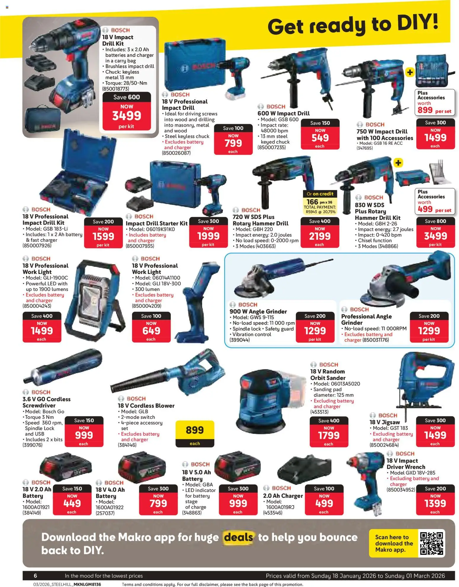 New Makro catalogue – valid from 18.01.2026 | Page: 6 | Products: USB, Grinder, Light, Jigsaw