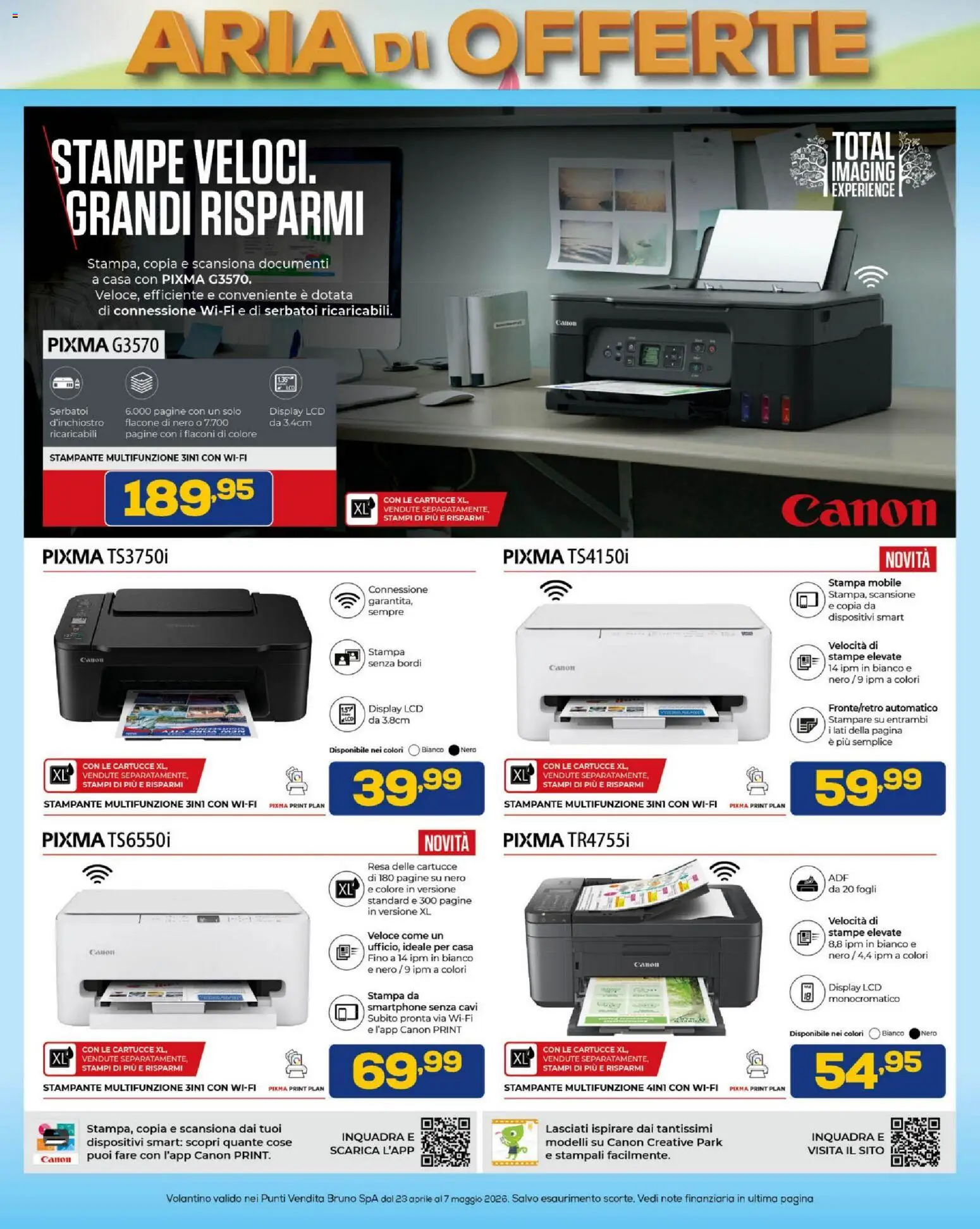 Volantino BRUNO del 23.04.2026 | Pagina: 19 | Prodotti: Mobile, Smartphone, Stampante, Stampa