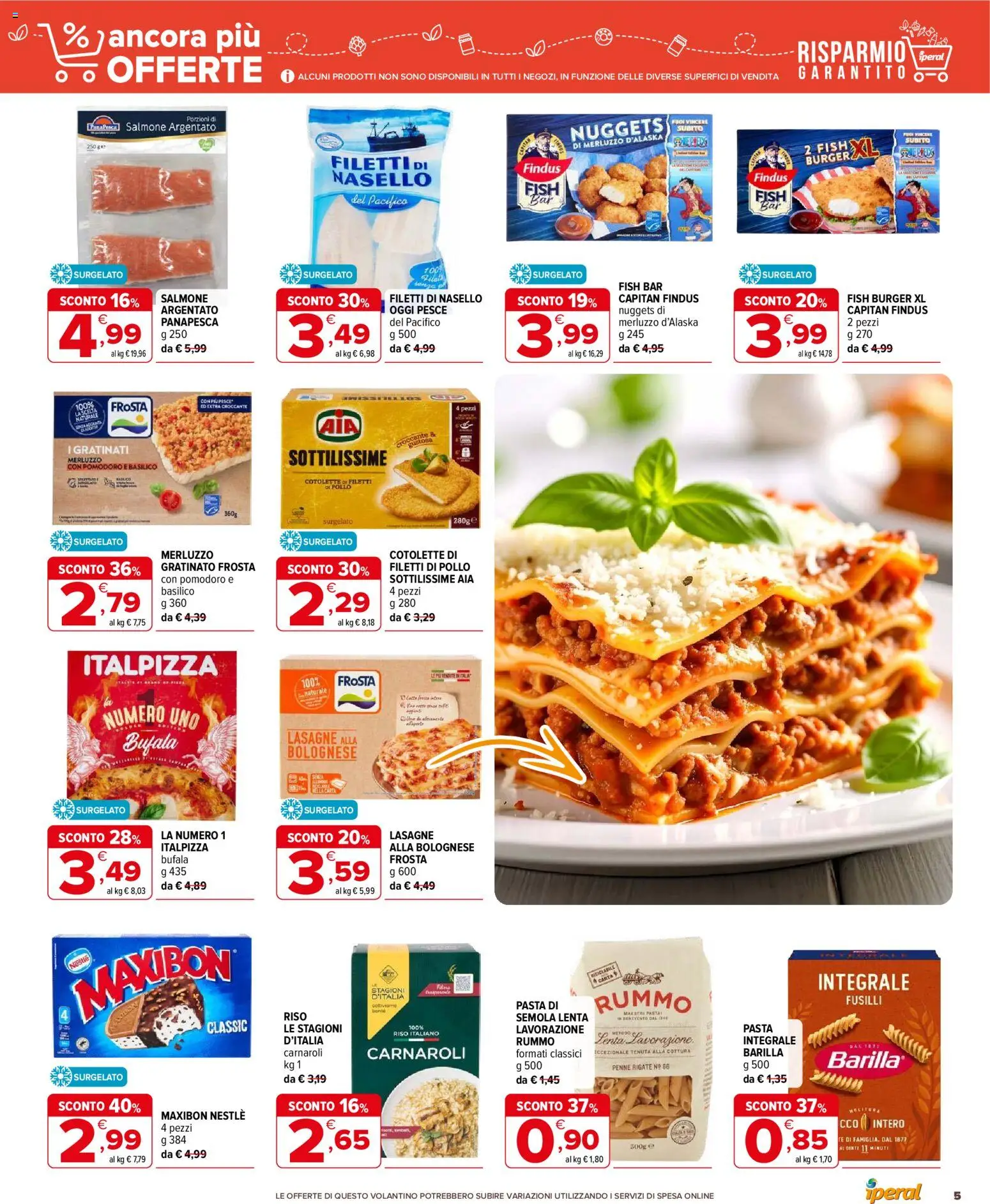 Volantino Iperal del 14.01.2026 | Pagina: 5 | Prodotti: Pollo, Nuggets, Pomodoro, Nasello