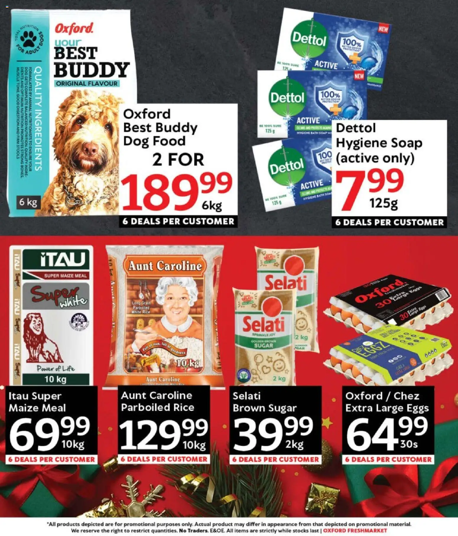 New Oxford Freshmarket catalogue – valid from 13.12.2025 | Page: 2 | Products: Bath, Maize meal, Eggs, Dog food