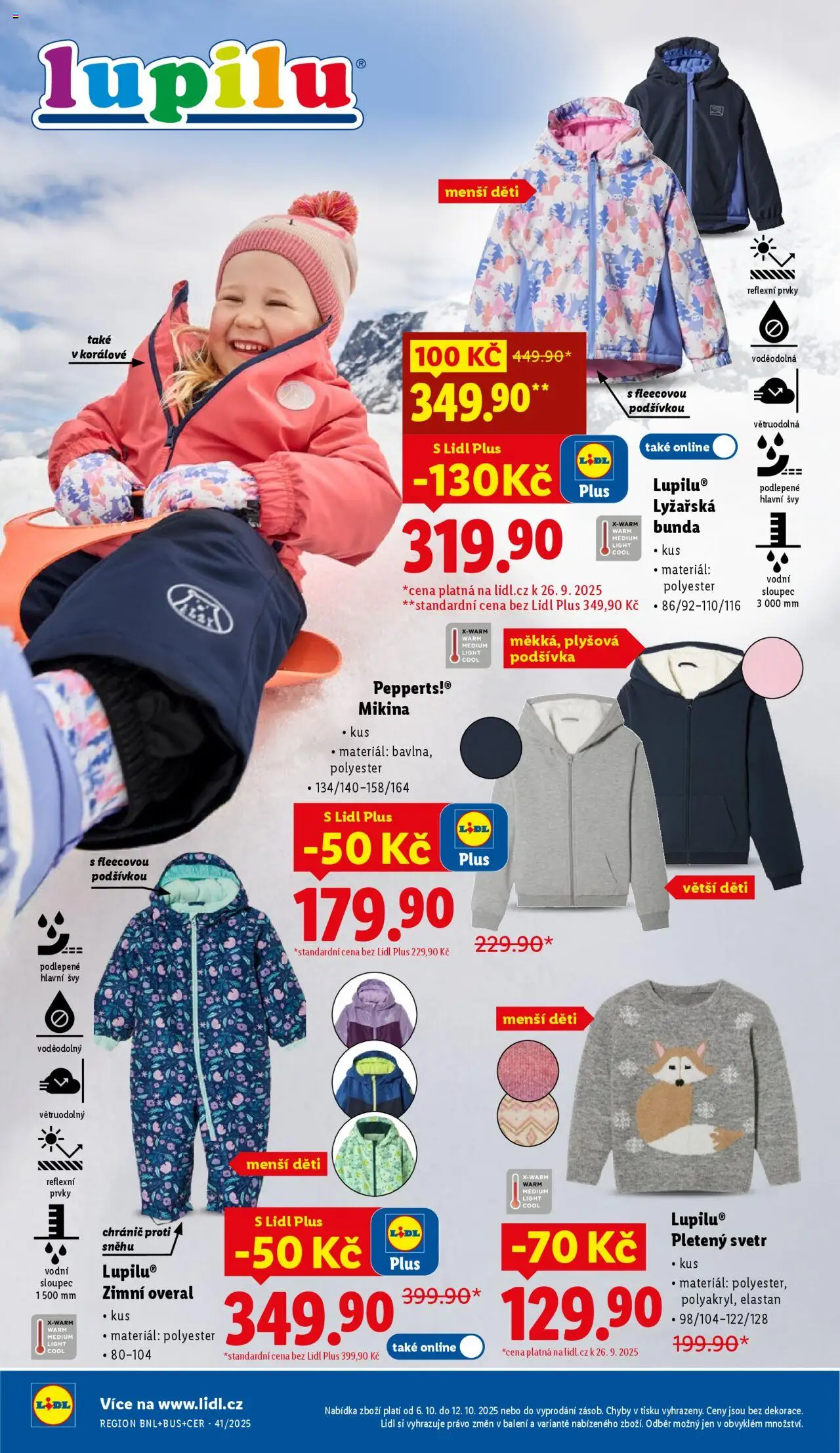 Lidl leták - Spotřební zboží od 06.10.2025 | Strana: 6 | Produkty: Svetr, Mikina, Bunda, Overal
