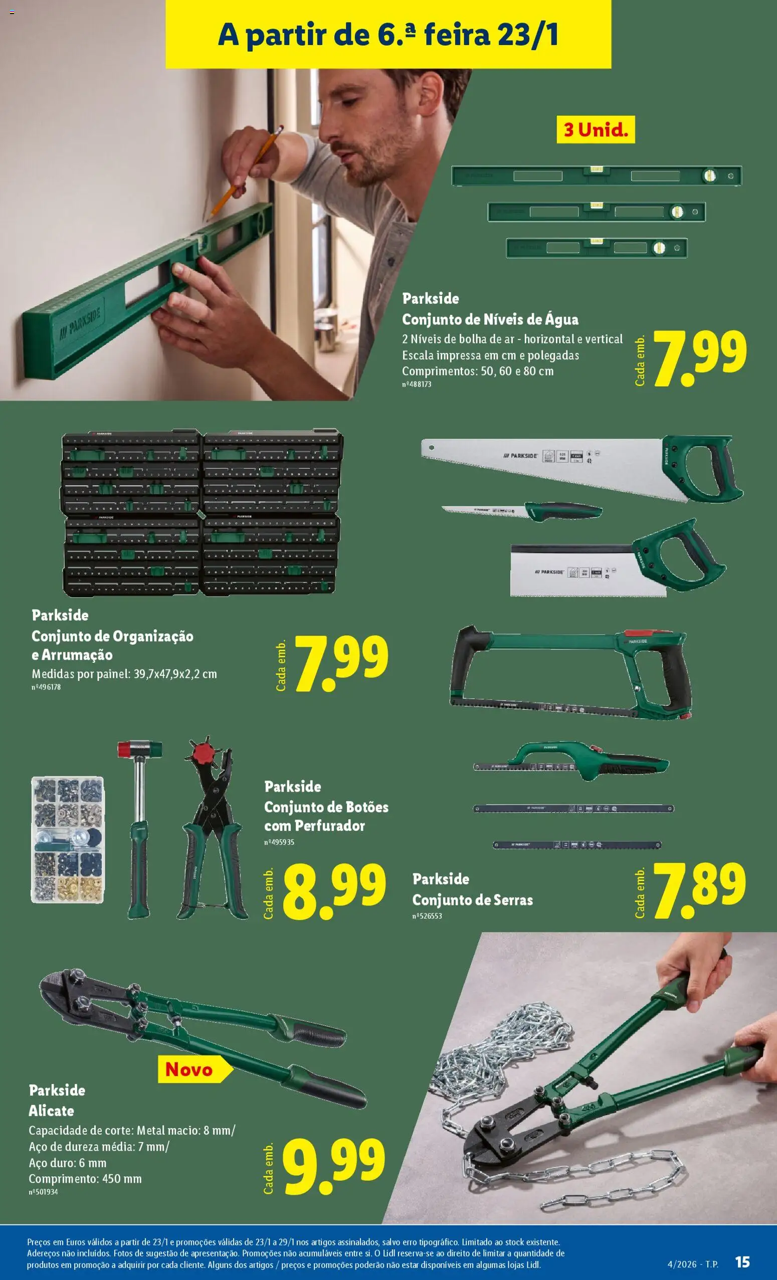 Lidl Novidades │ válido de 19.01.2026 | Página: 15 | Produtos: Agua, Alicate