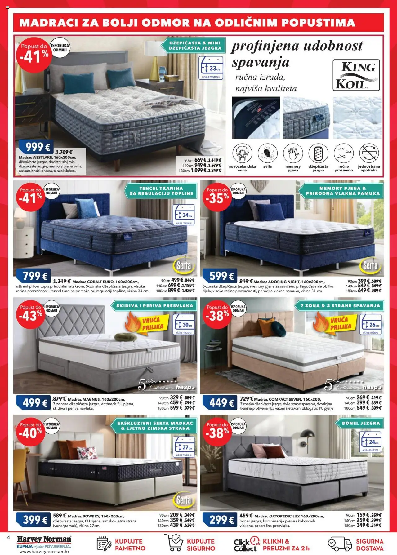 Harvey Norman katalog | vrijedi od 31.07.2025 | Stranica: 4 | Proizvodi: Madrac